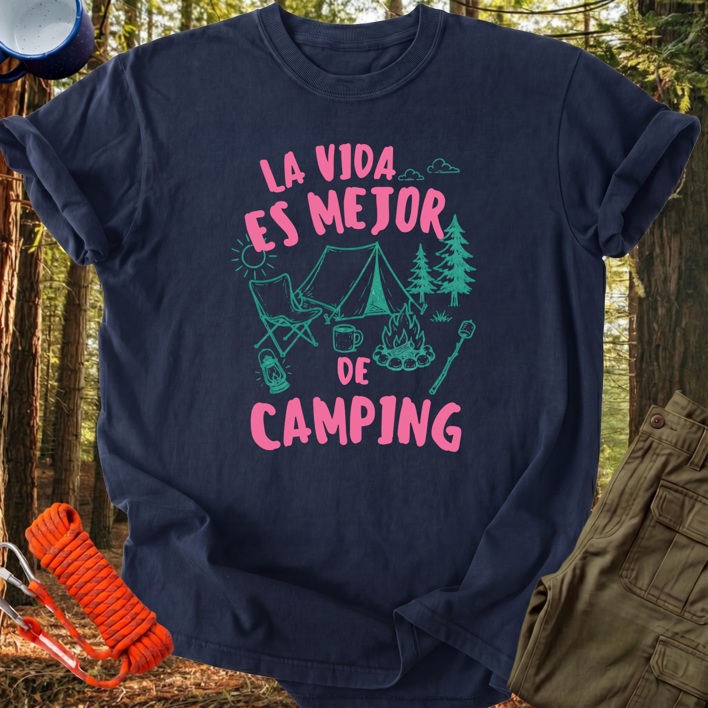 Camiseta La Vida de Camping