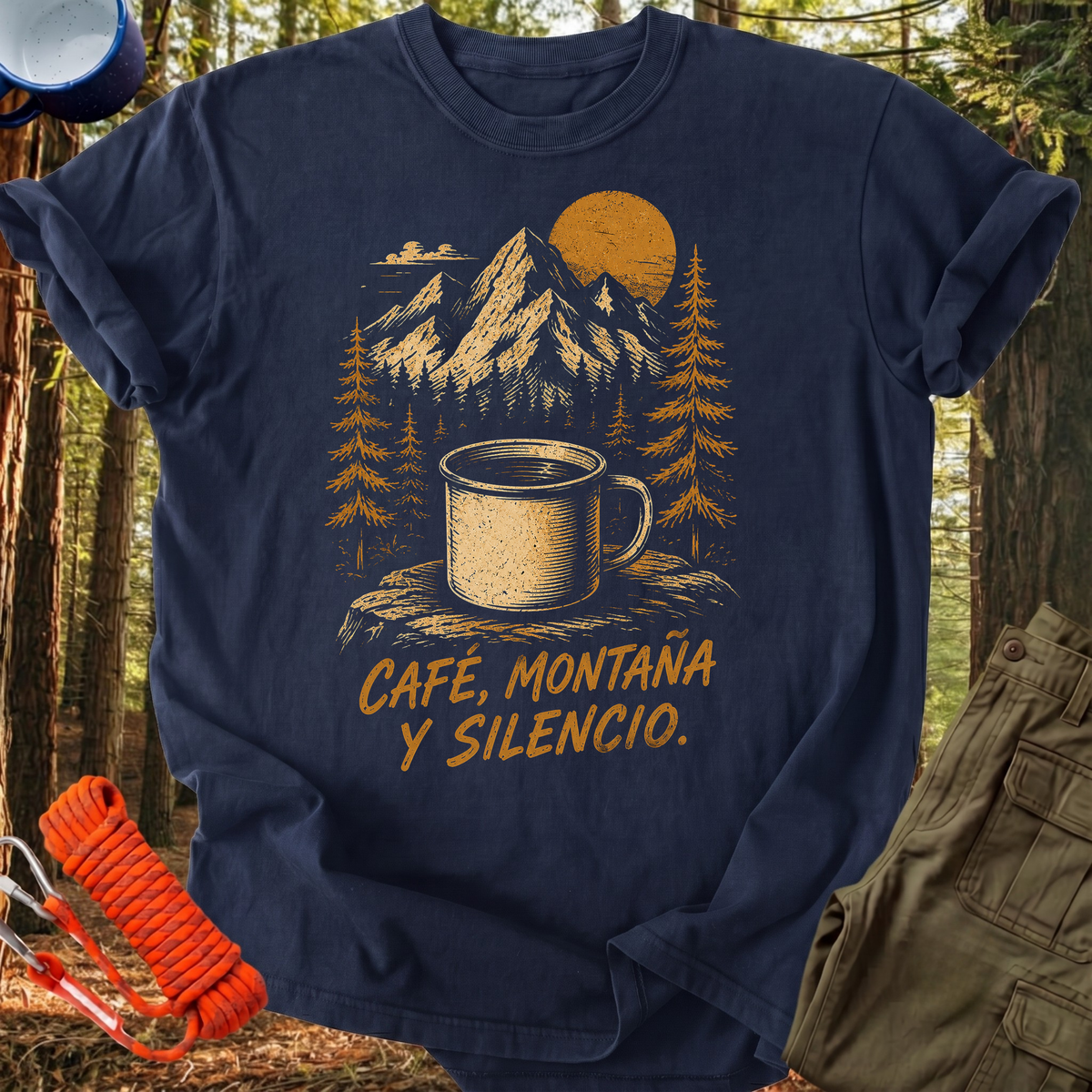 Camiseta Café y Montaña