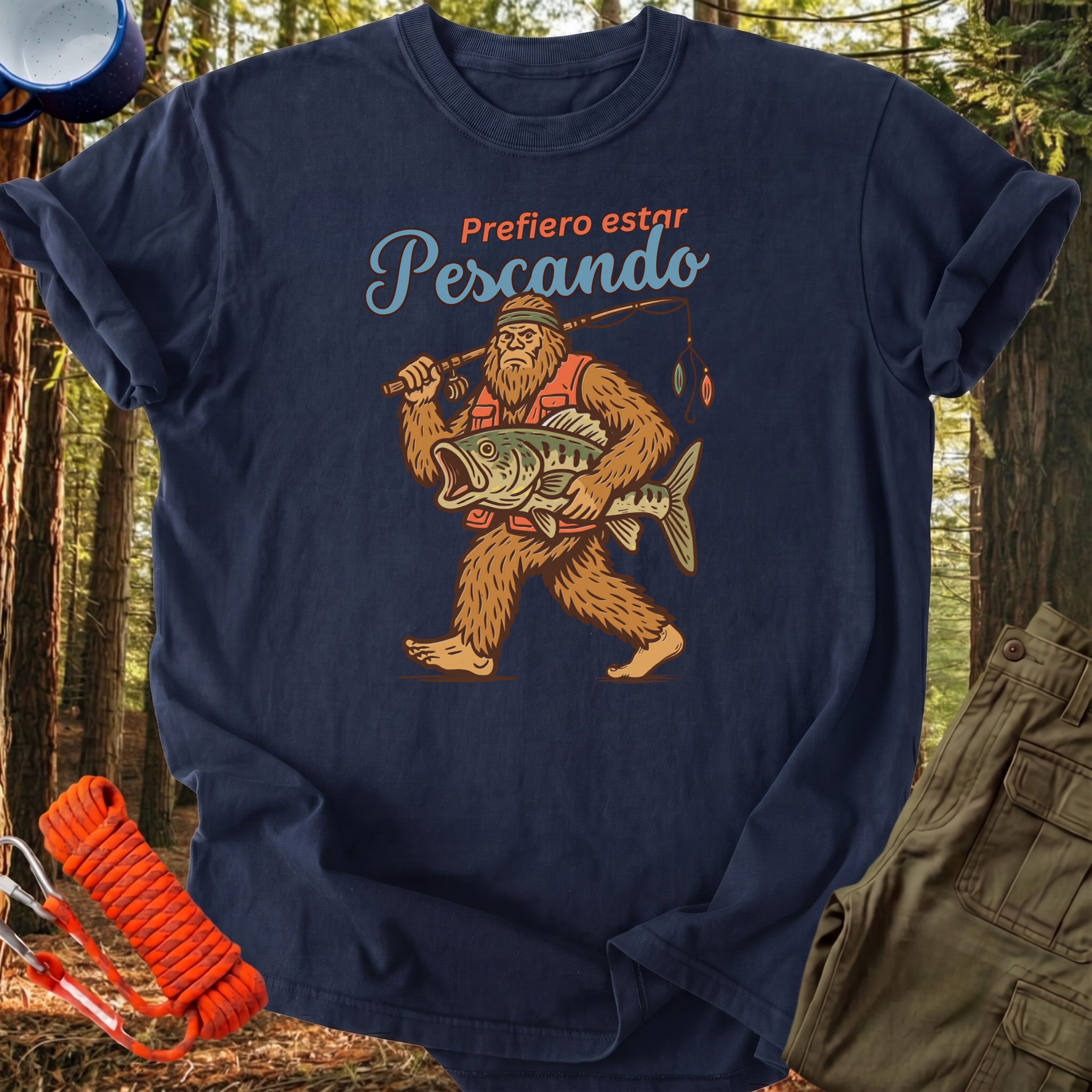 Camiseta Prefiero estar Pescando