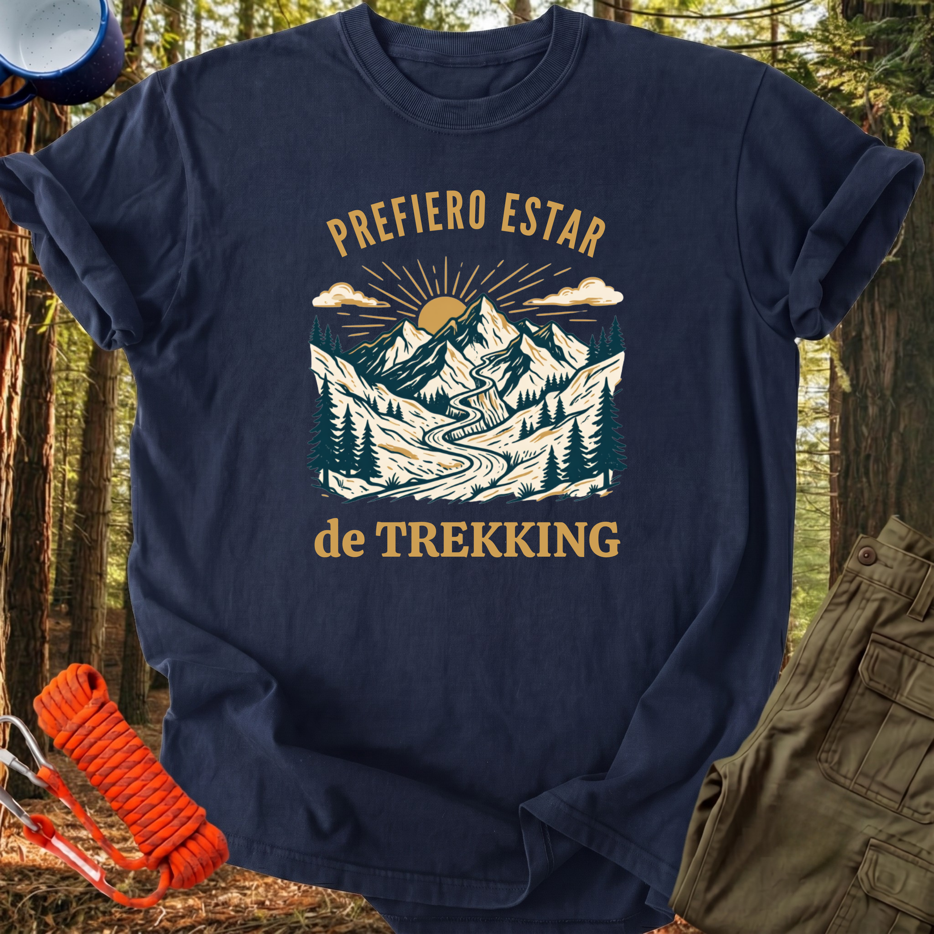 Camiseta Prefiero Estar de Trekking
