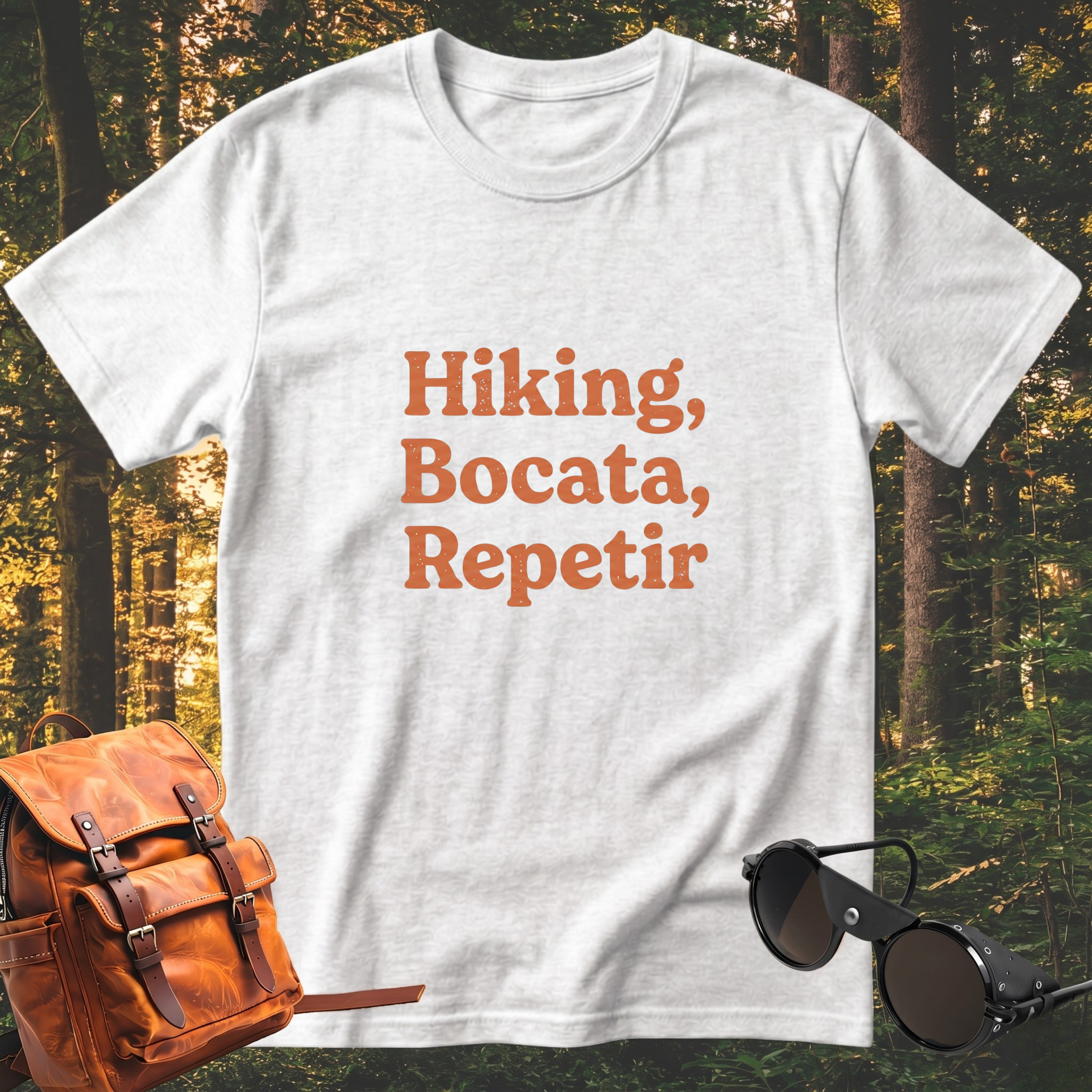 Camiseta Hiking, bocata, repetir