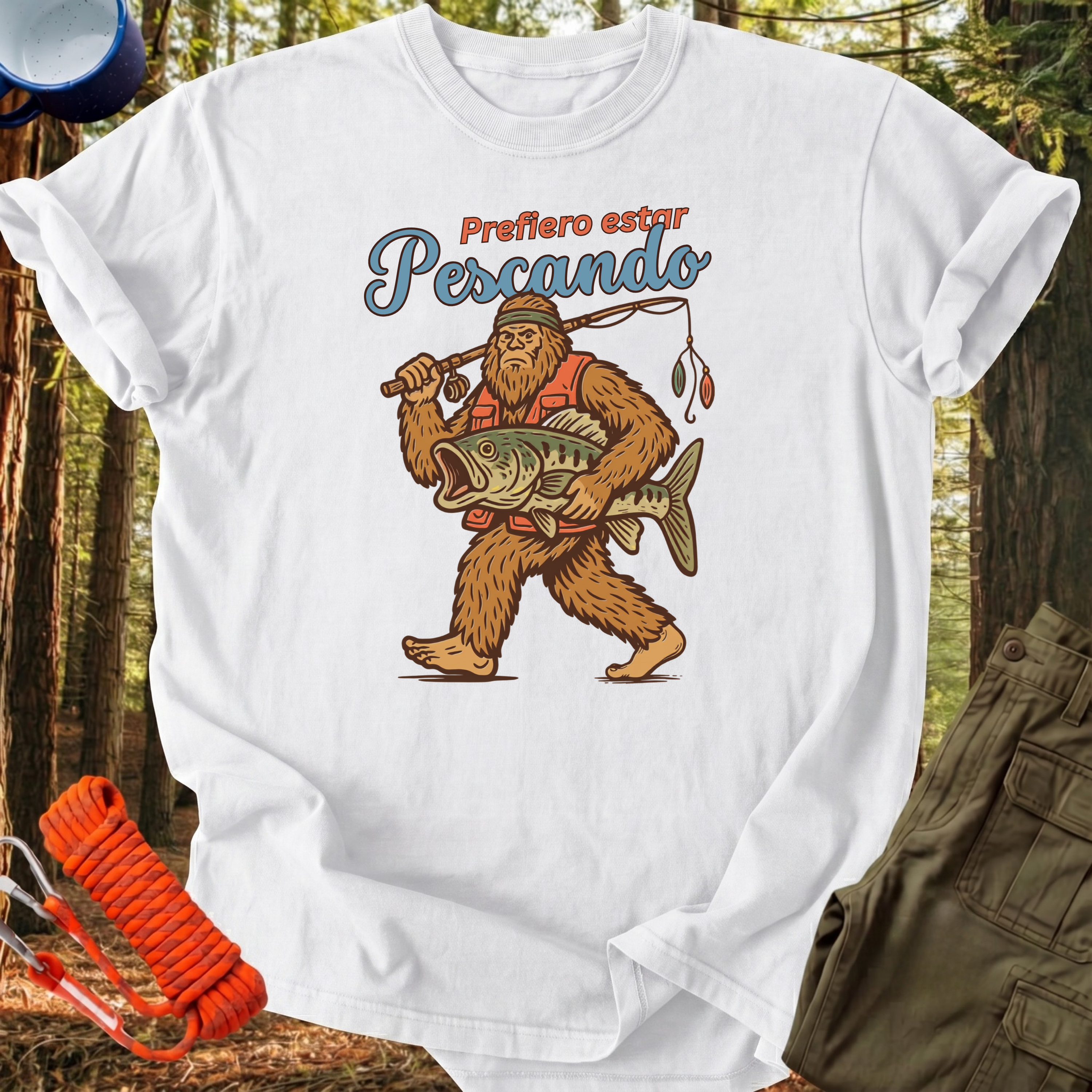 Camiseta Prefiero estar Pescando