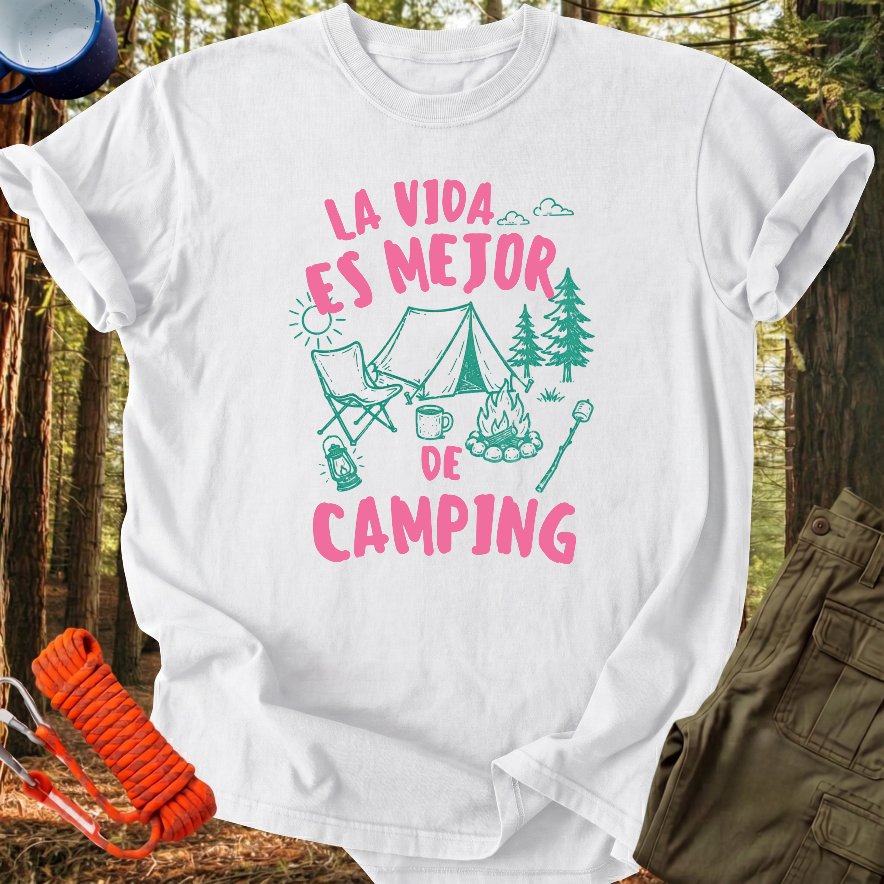 Camiseta La Vida de Camping
