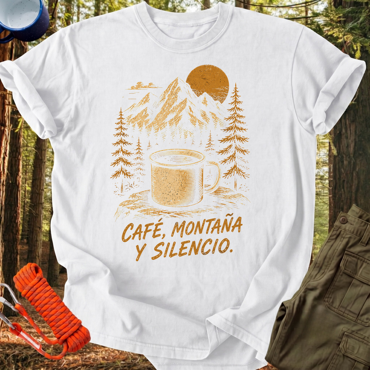 Camiseta Café y Montaña