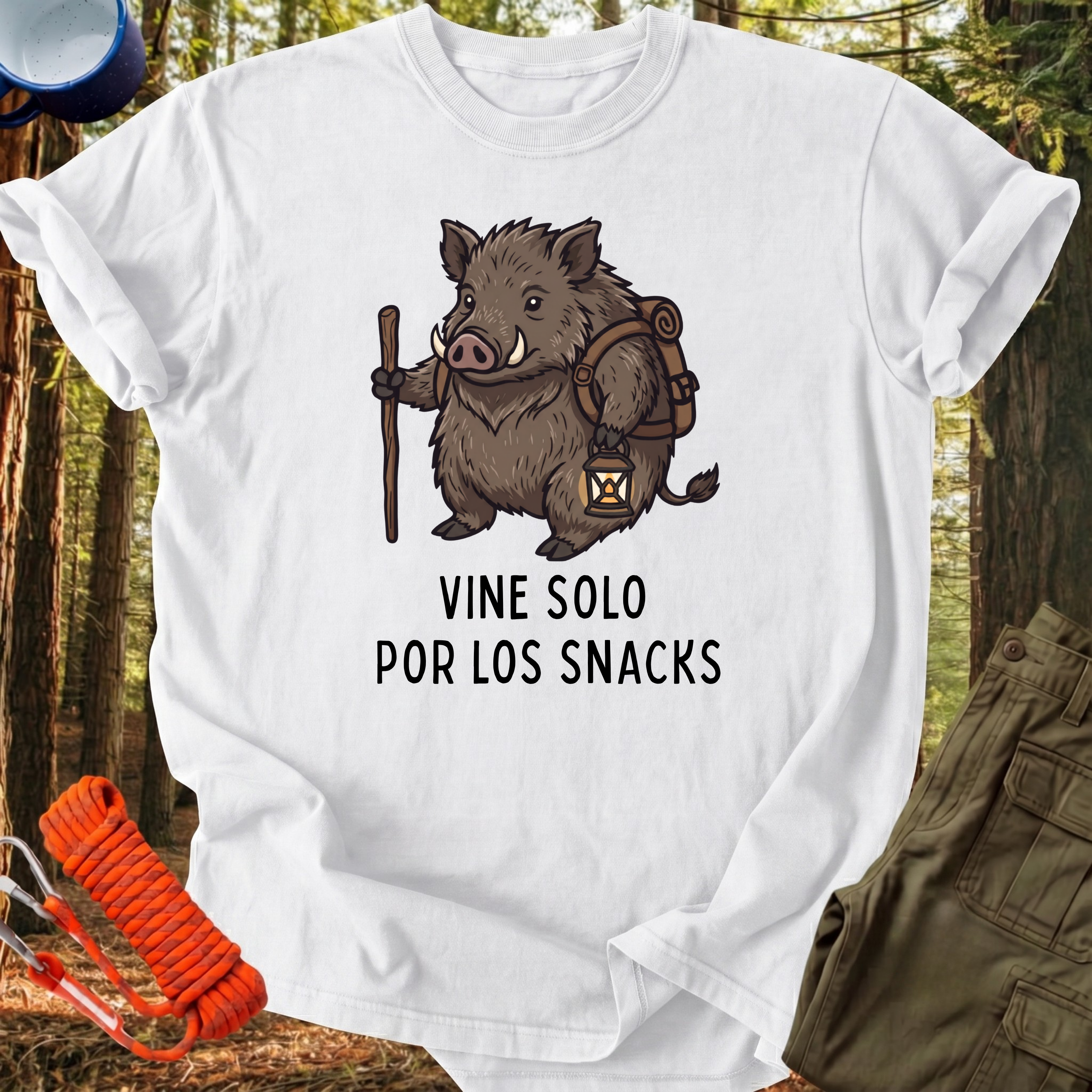Camiseta Vine Solo por los Snacks