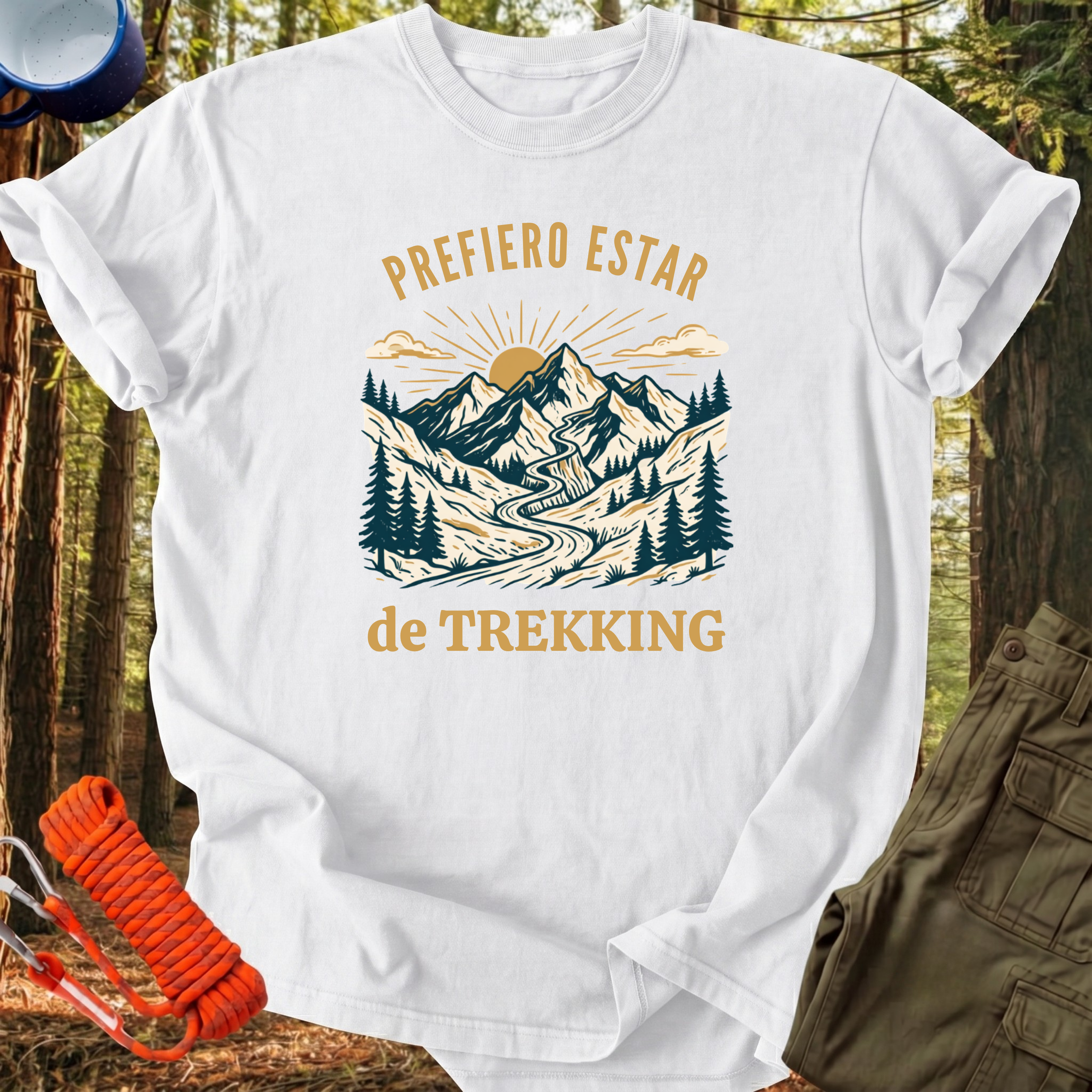 Camiseta Prefiero Estar de Trekking