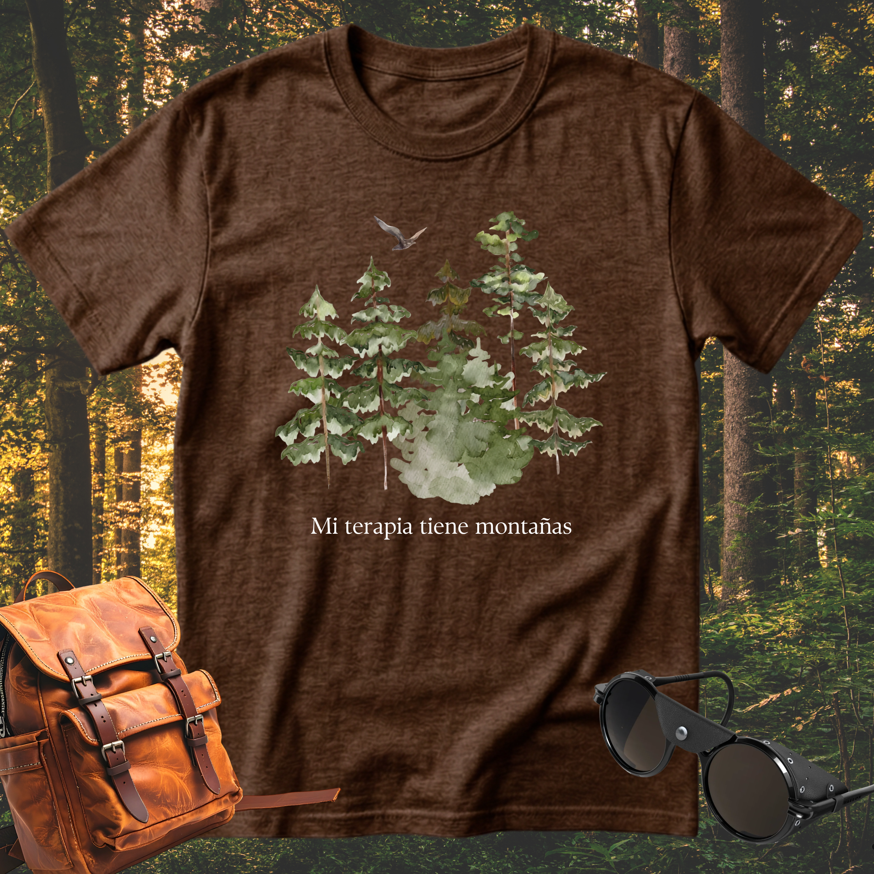 Camiseta Mi Terapia Tiene Montaña