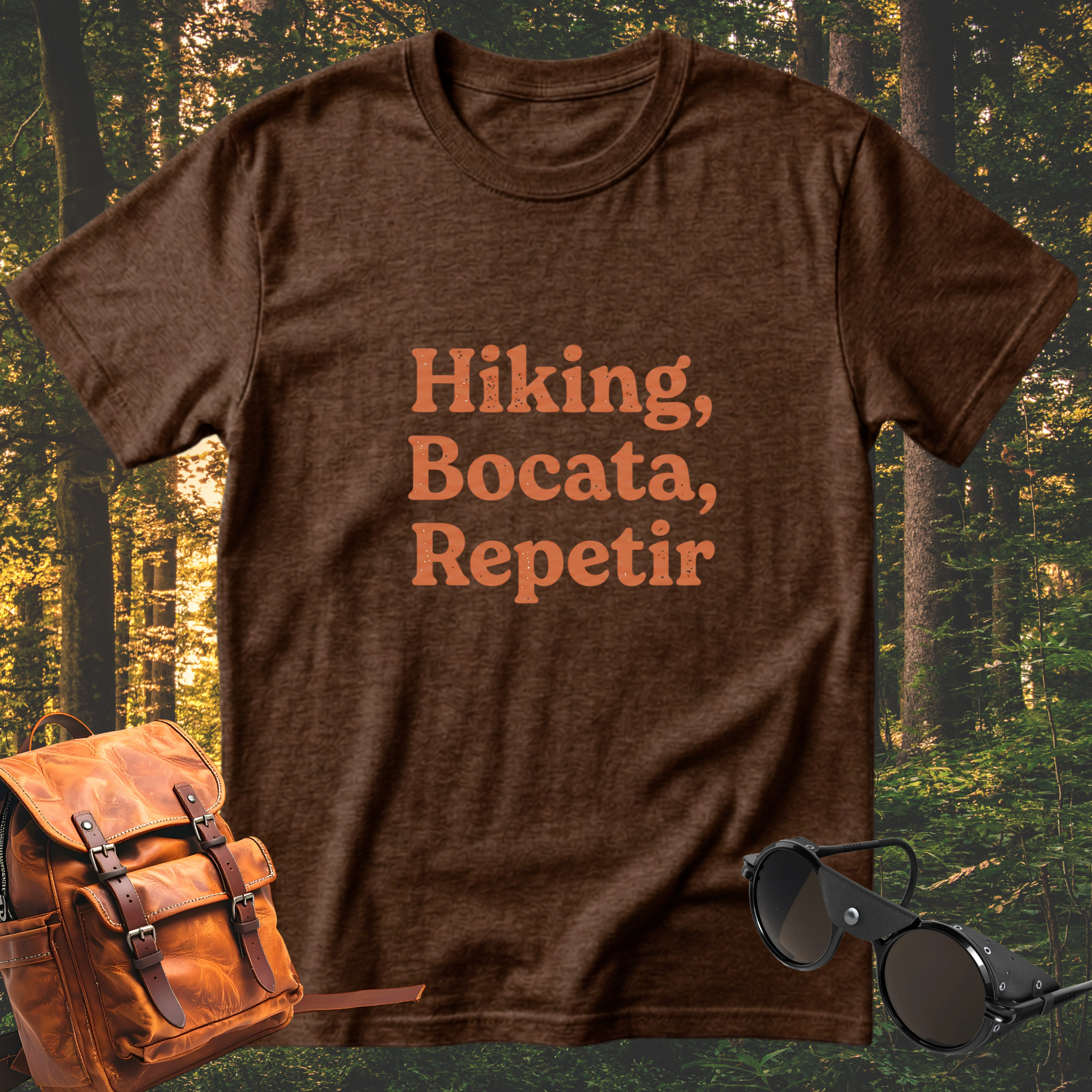 Camiseta Hiking, bocata, repetir