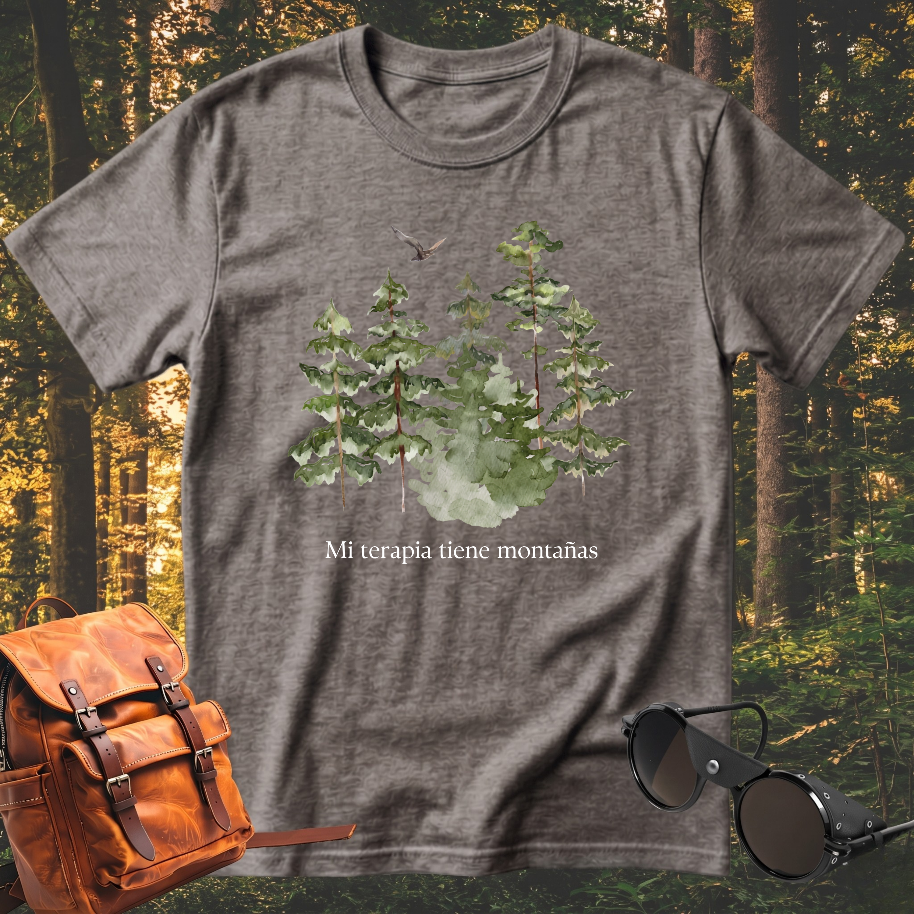 Camiseta Mi Terapia Tiene Montaña