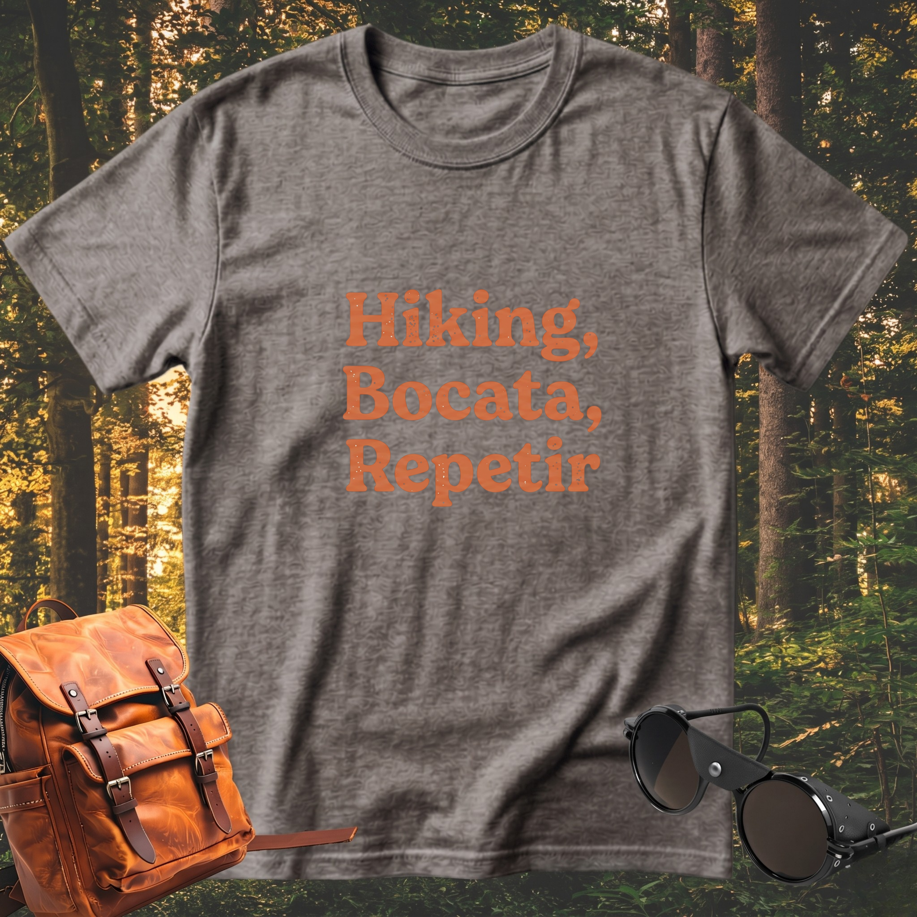 Camiseta Hiking, bocata, repetir