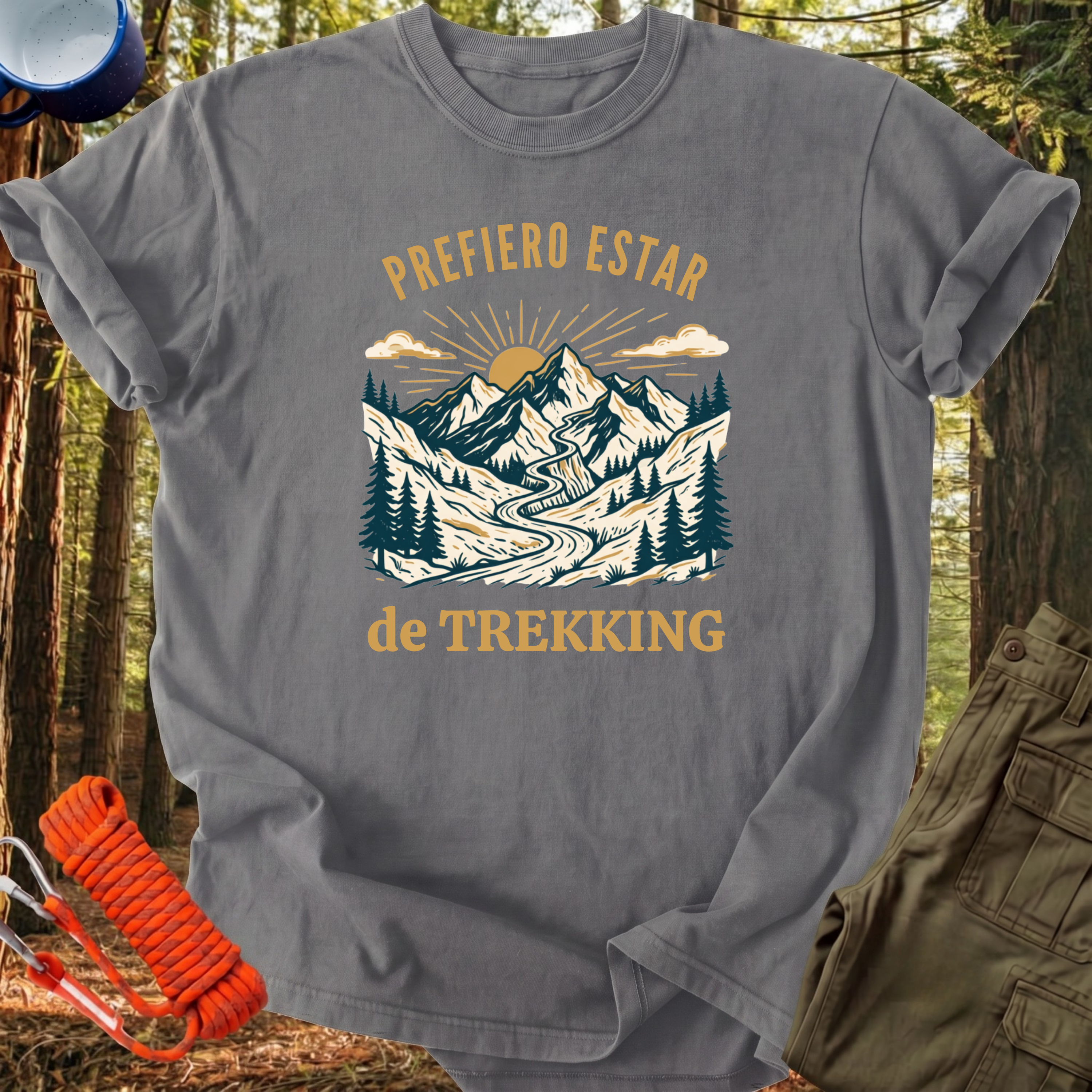 Camiseta Prefiero Estar de Trekking