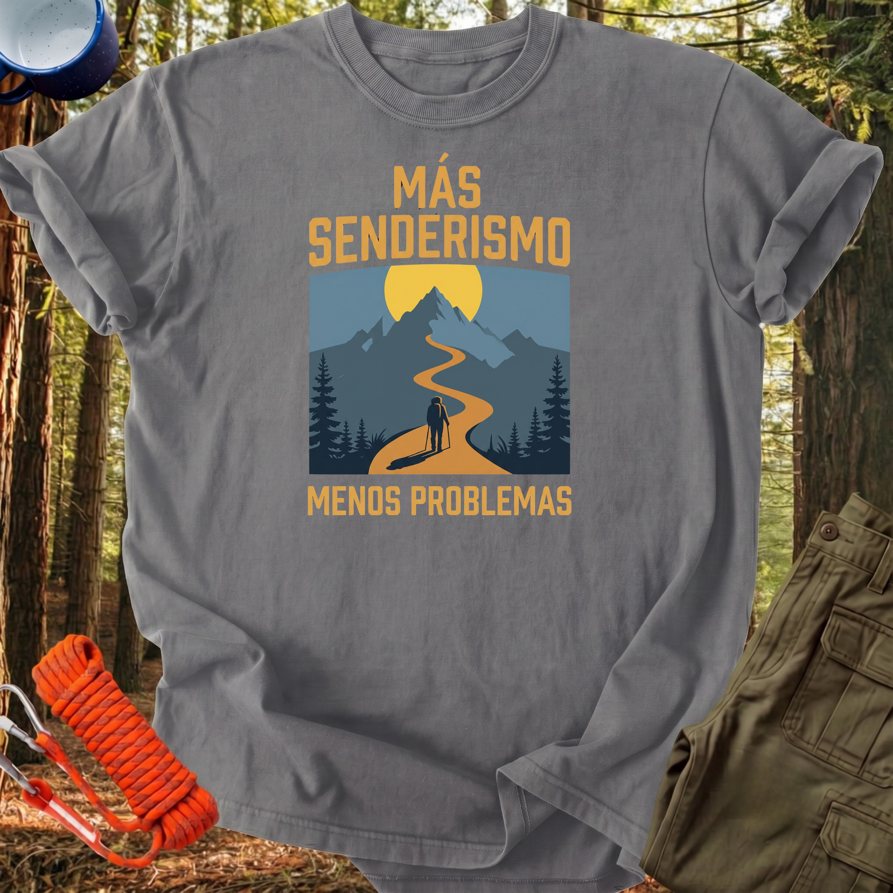 Camiseta Más Senderismo, Menos Problemas