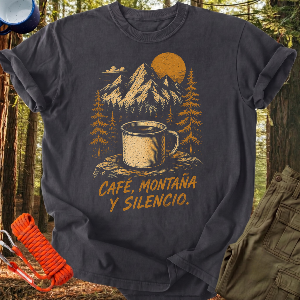 Camiseta Café y Montaña
