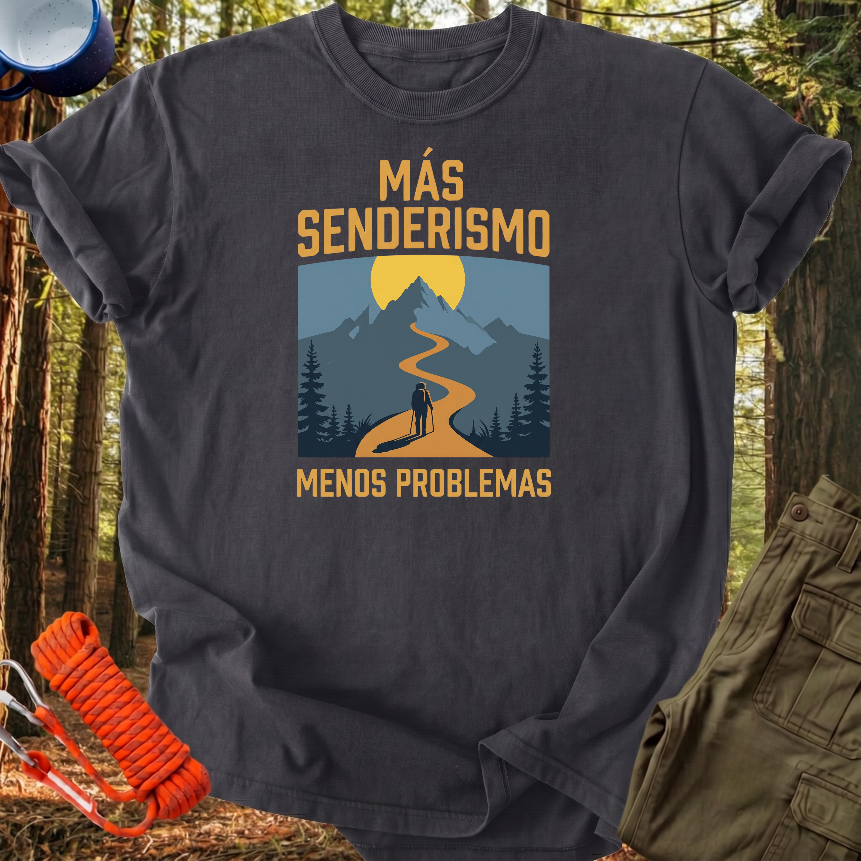 Camiseta Más Senderismo, Menos Problemas