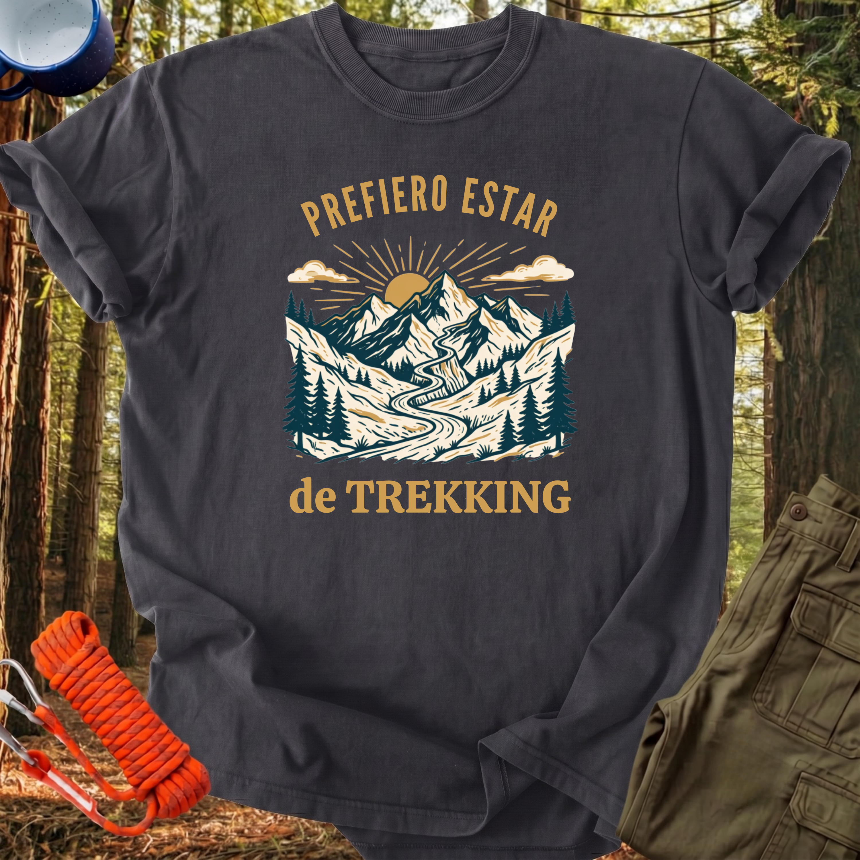 Camiseta Prefiero Estar de Trekking