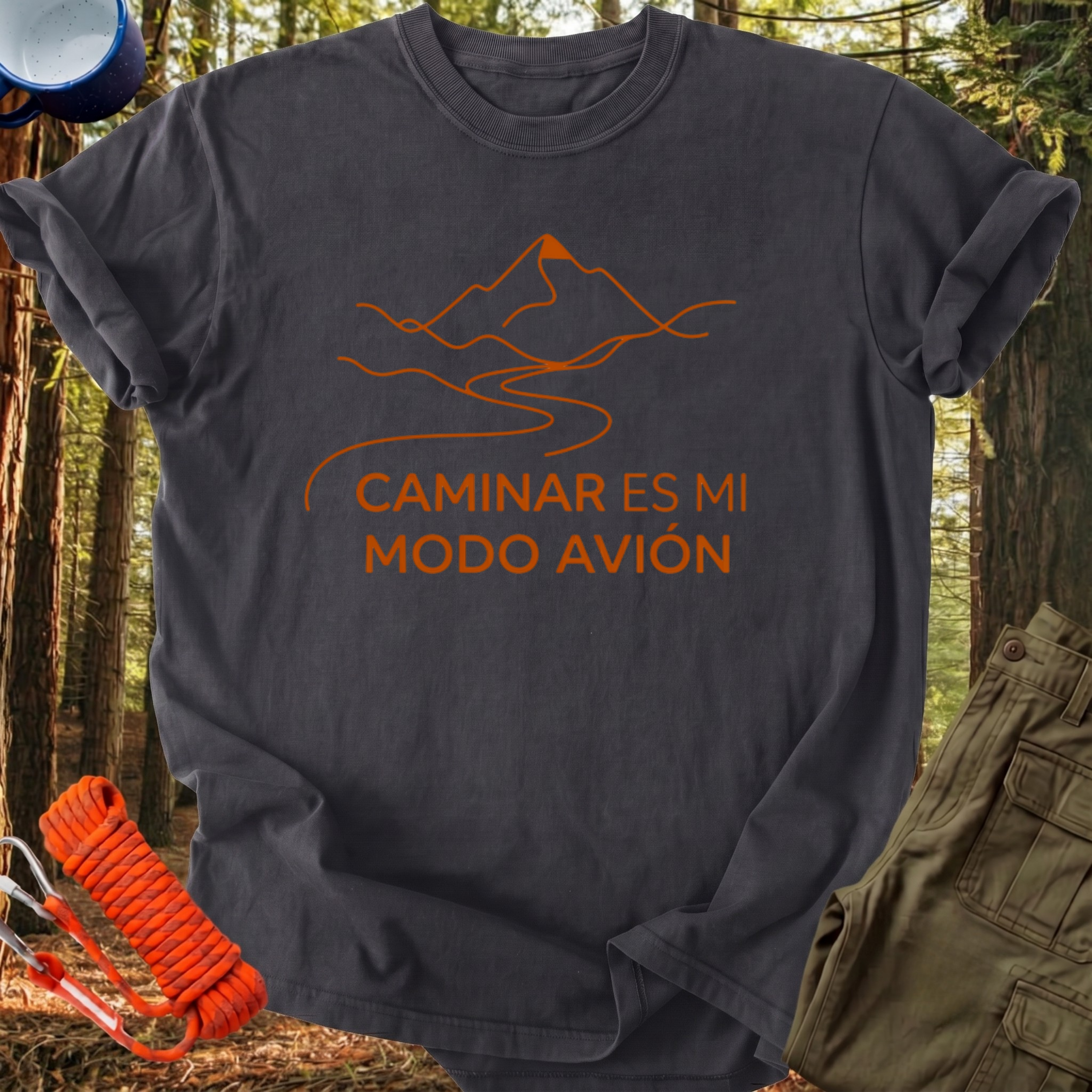 Camiseta Caminar es mi Modo Avión