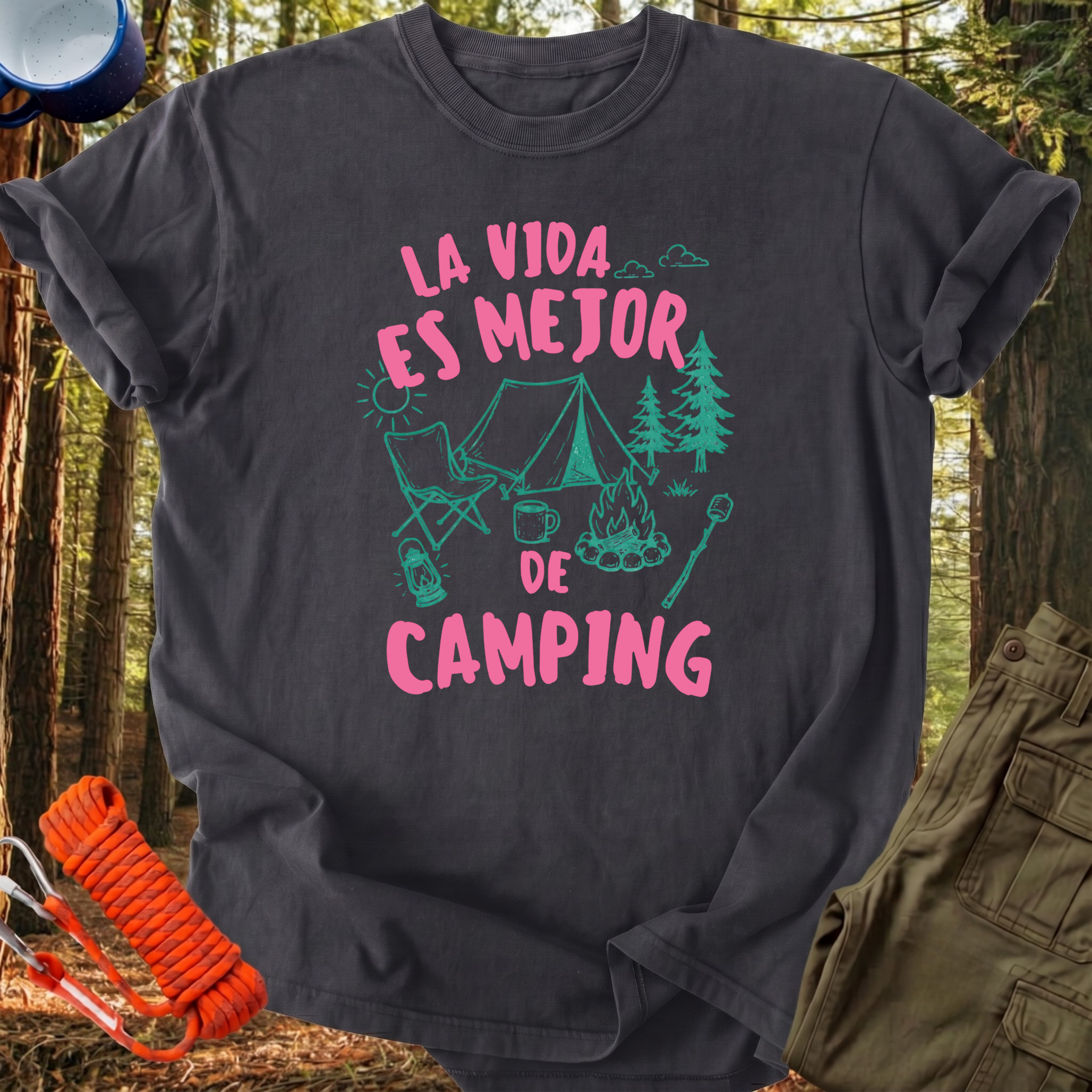 Camiseta La Vida de Camping