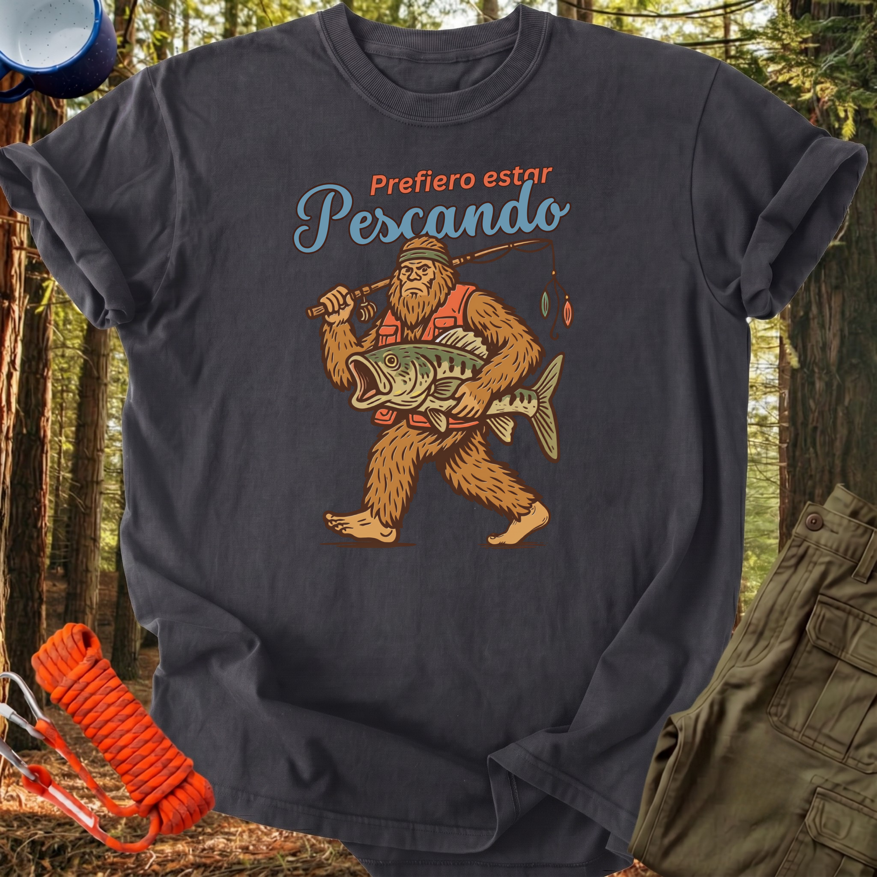 Camiseta Prefiero estar Pescando