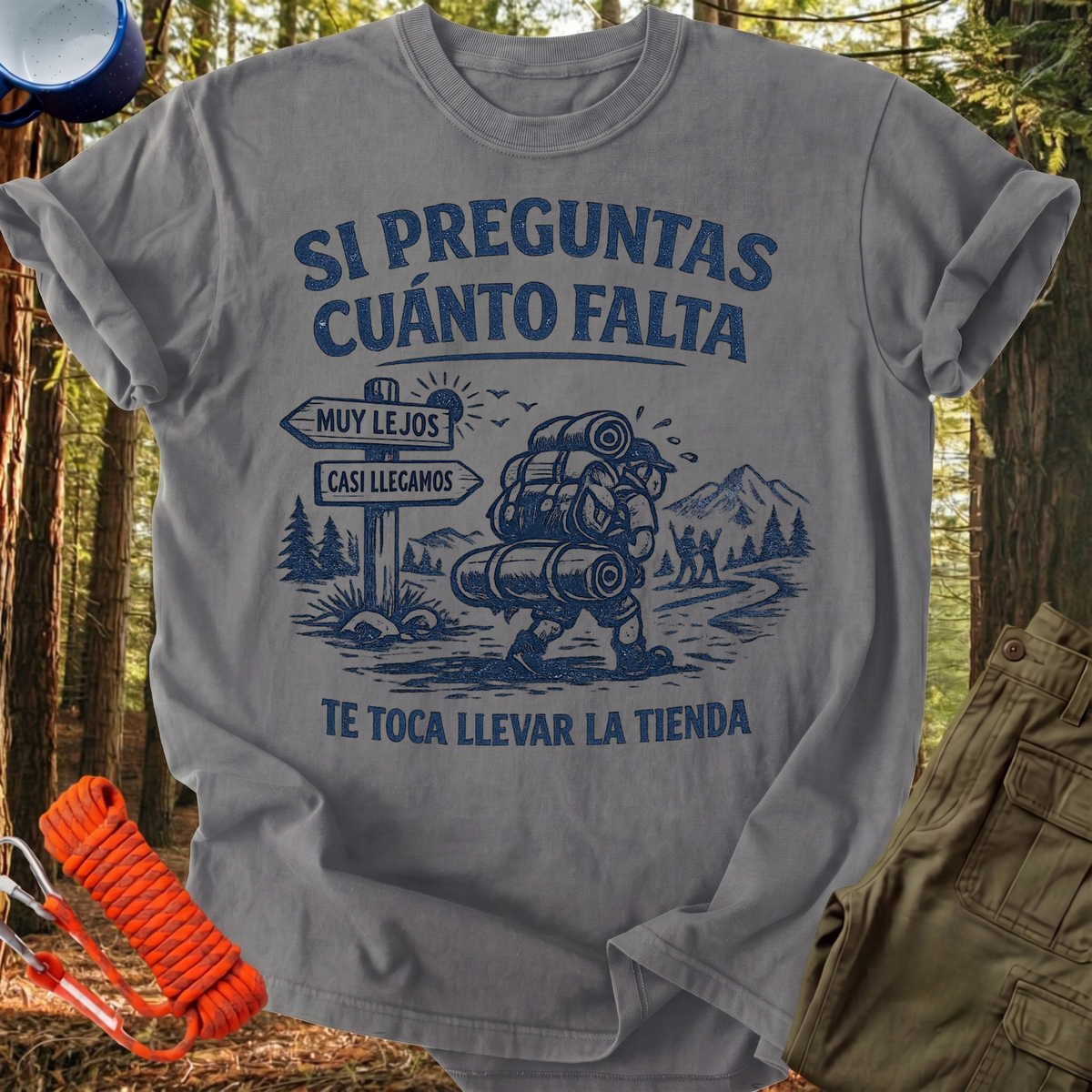Camiseta Si Preguntas Cuánto Falta