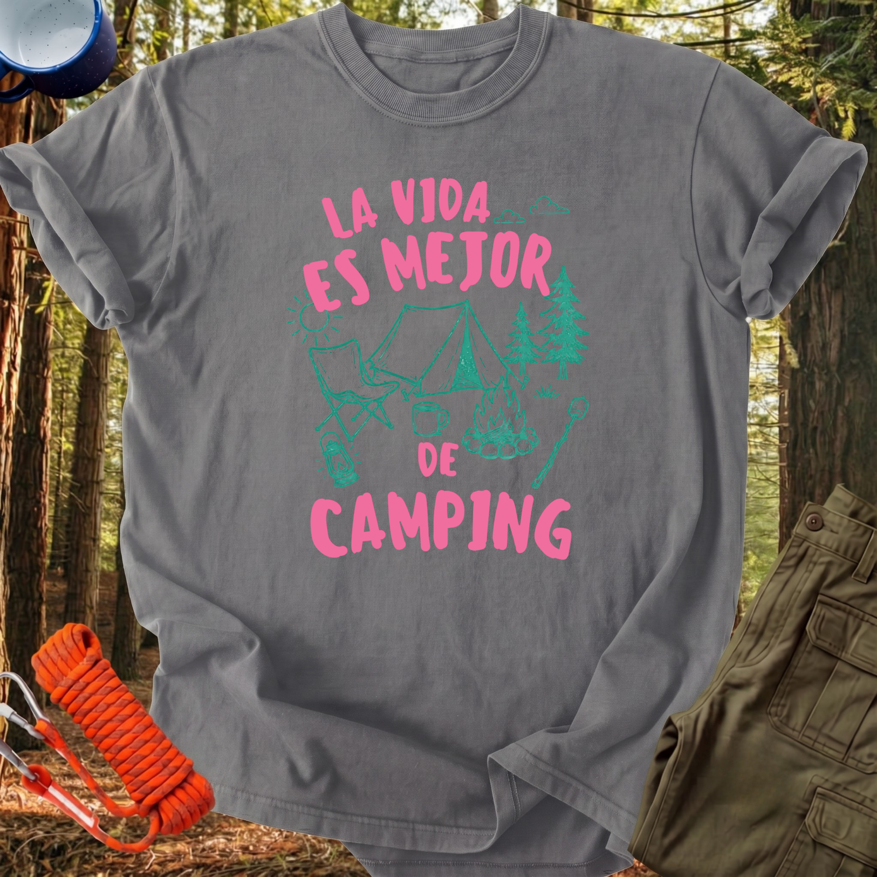 Camiseta La Vida de Camping