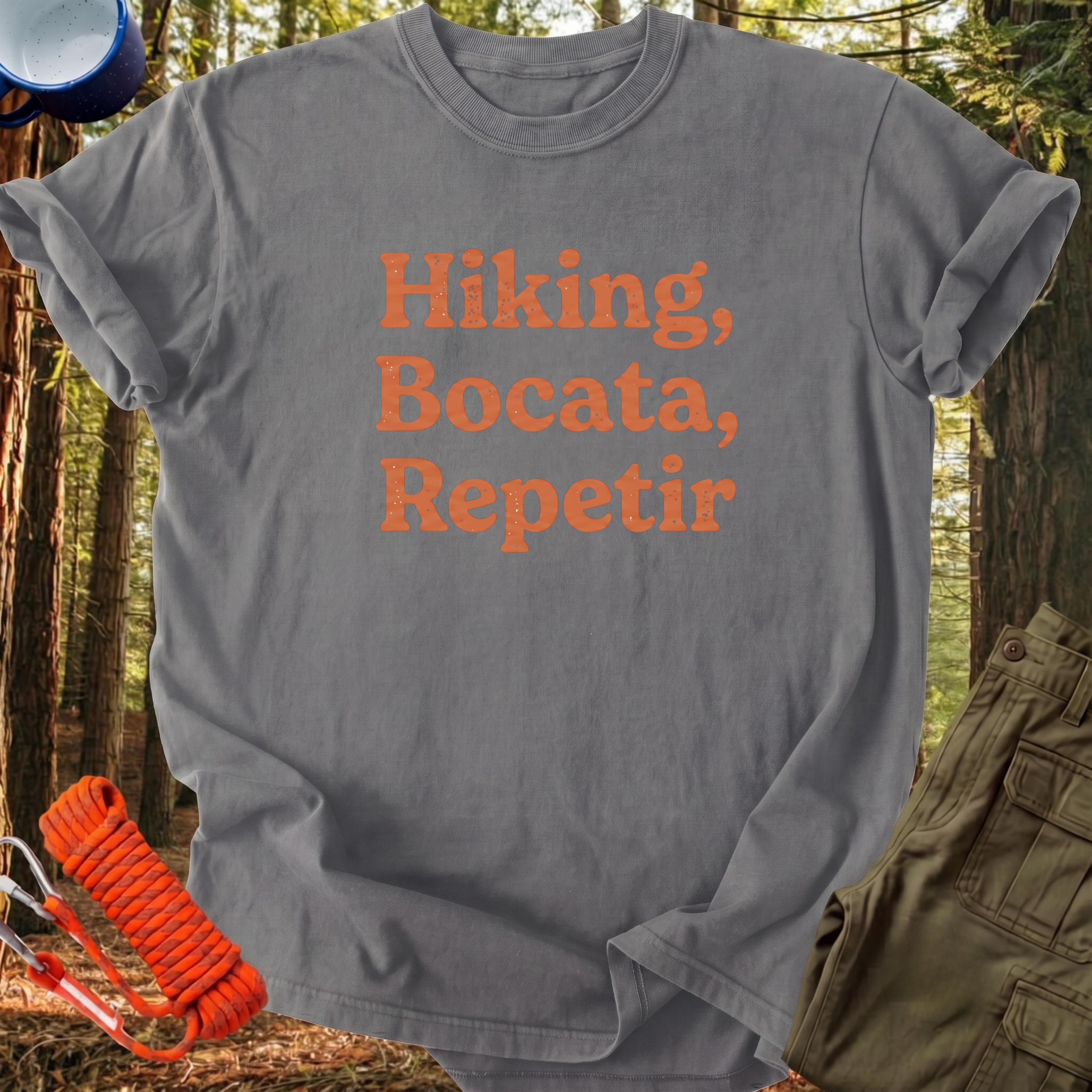 Camiseta Hiking, bocata, repetir