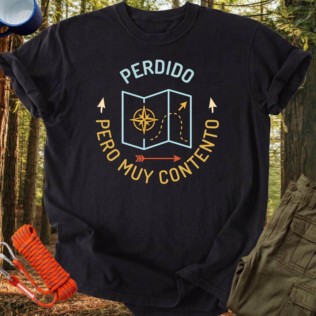 Camiseta Perdido pero Muy Contento