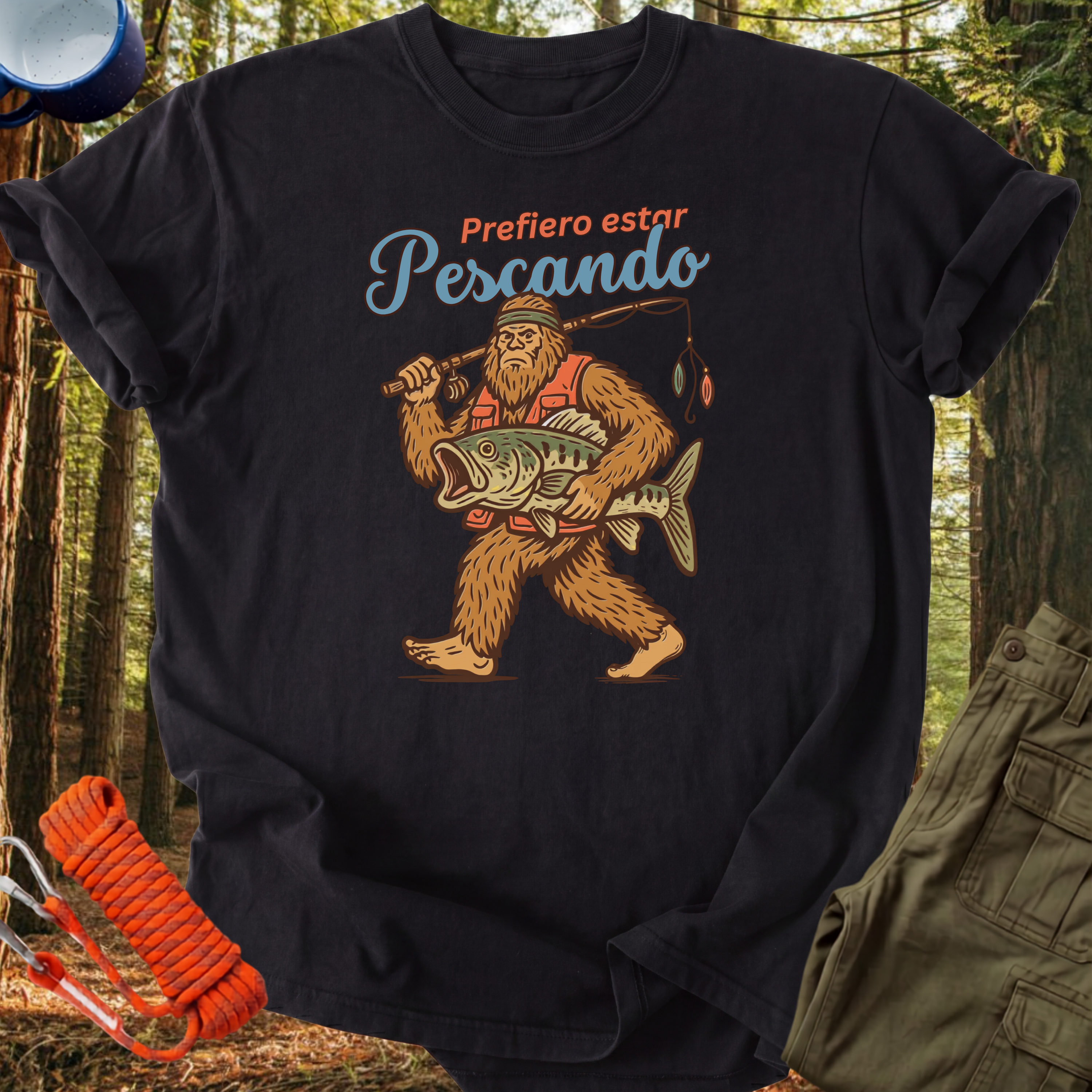Camiseta Prefiero estar Pescando