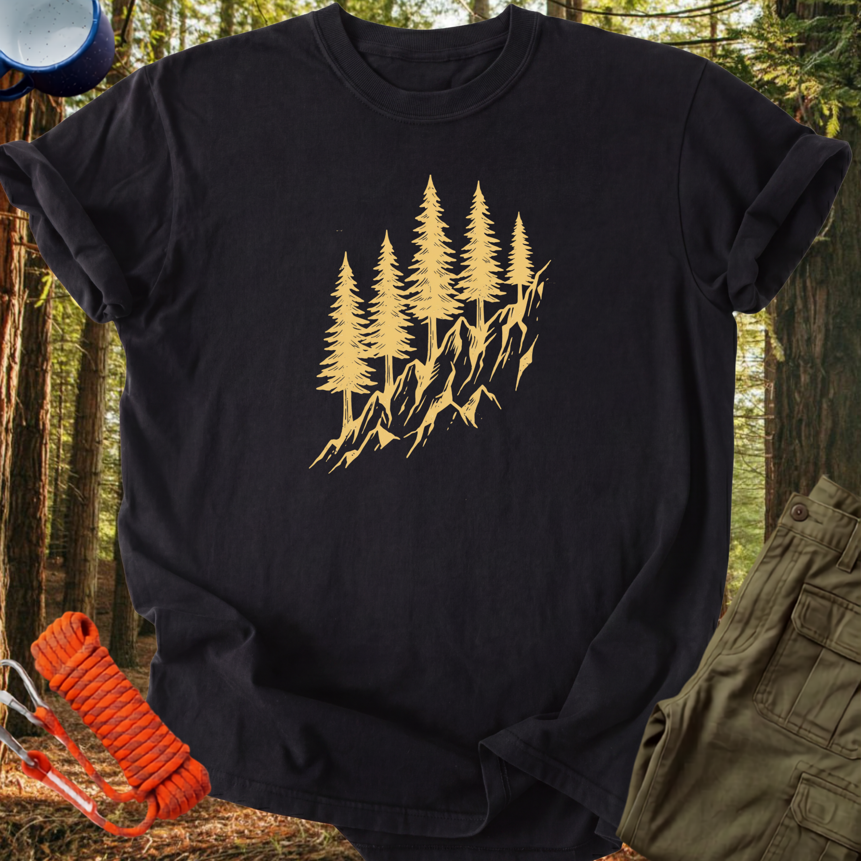Camisetas Pinos Dorados