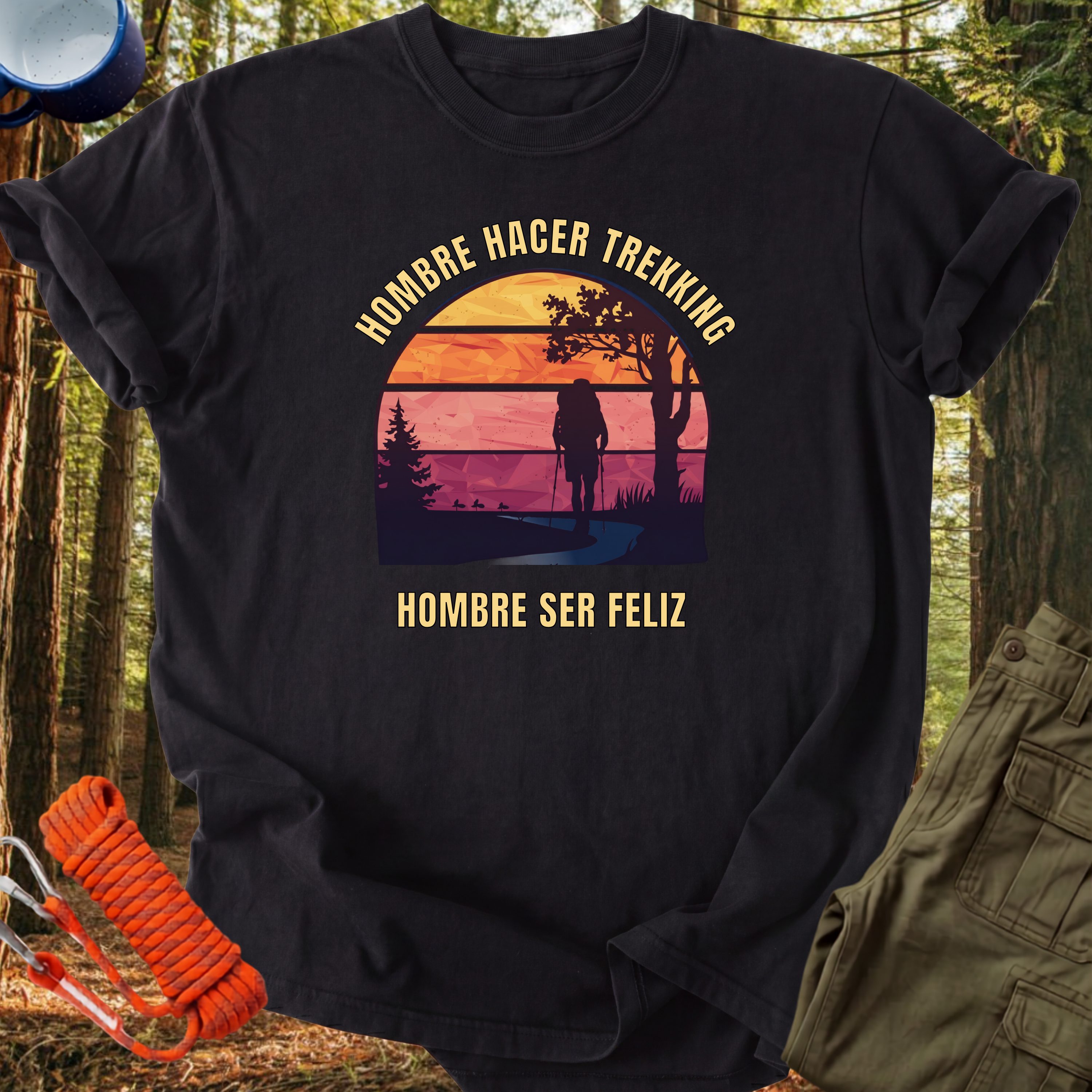 Camiseta Hombre Ser Feliz