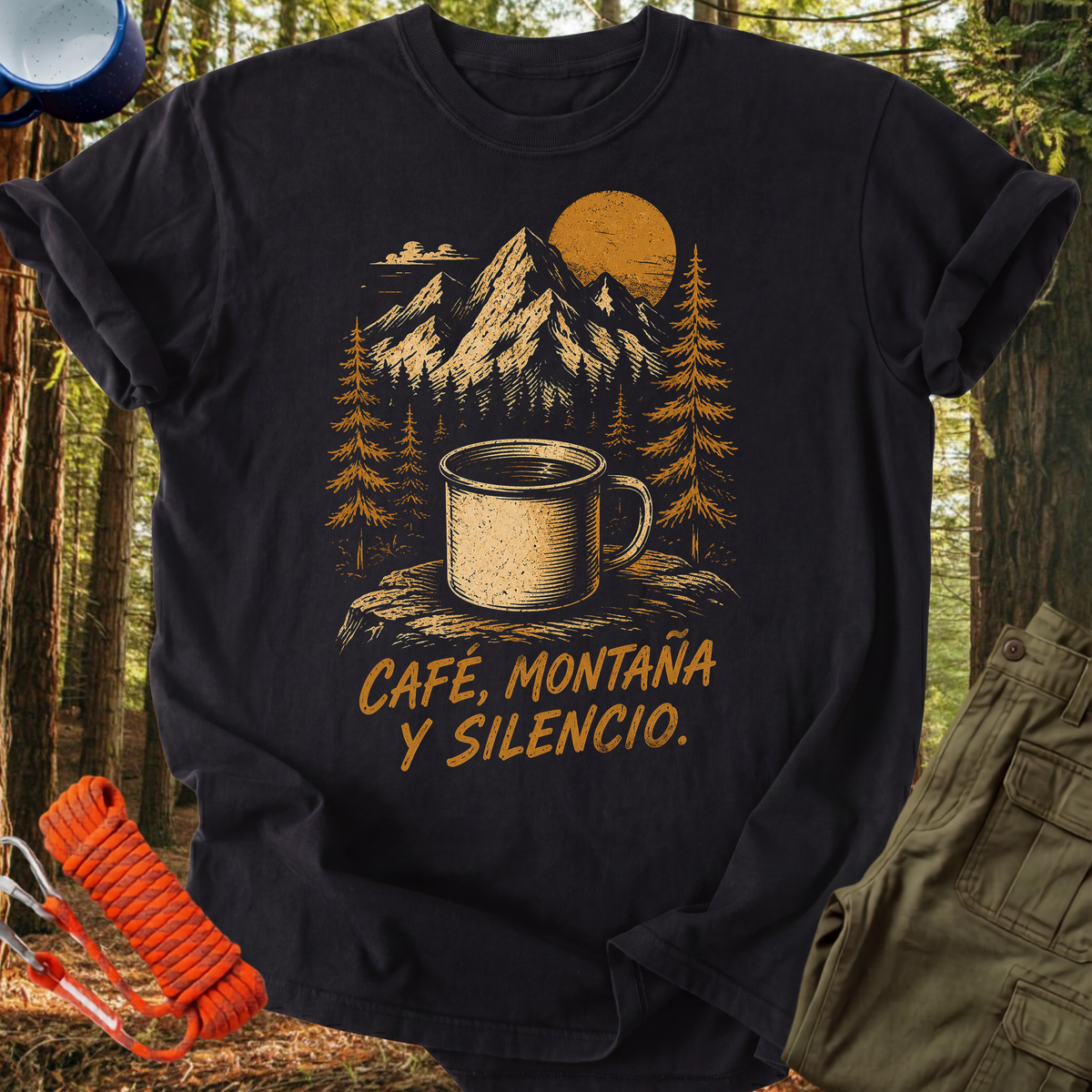 Camiseta Café y Montaña