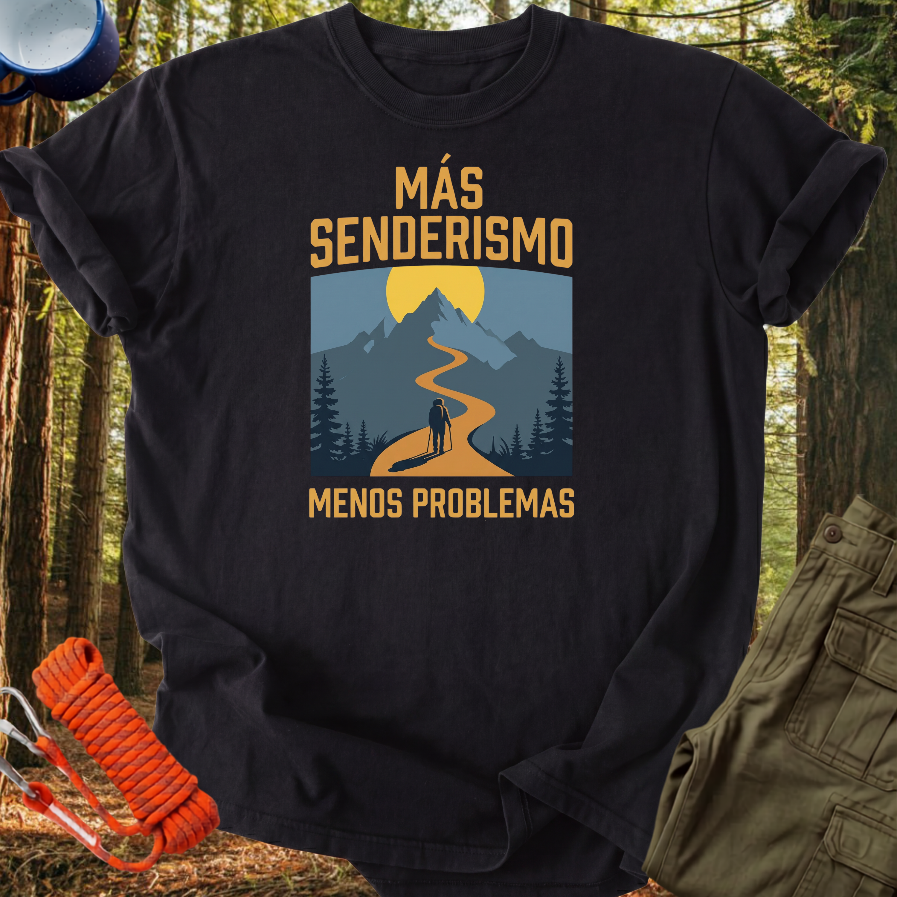 Camiseta Más Senderismo, Menos Problemas