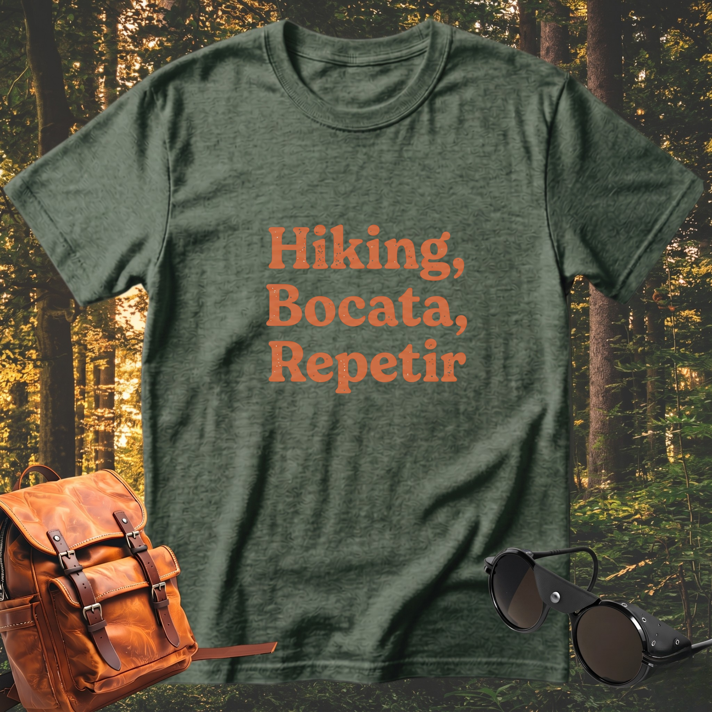 Camiseta Hiking, bocata, repetir