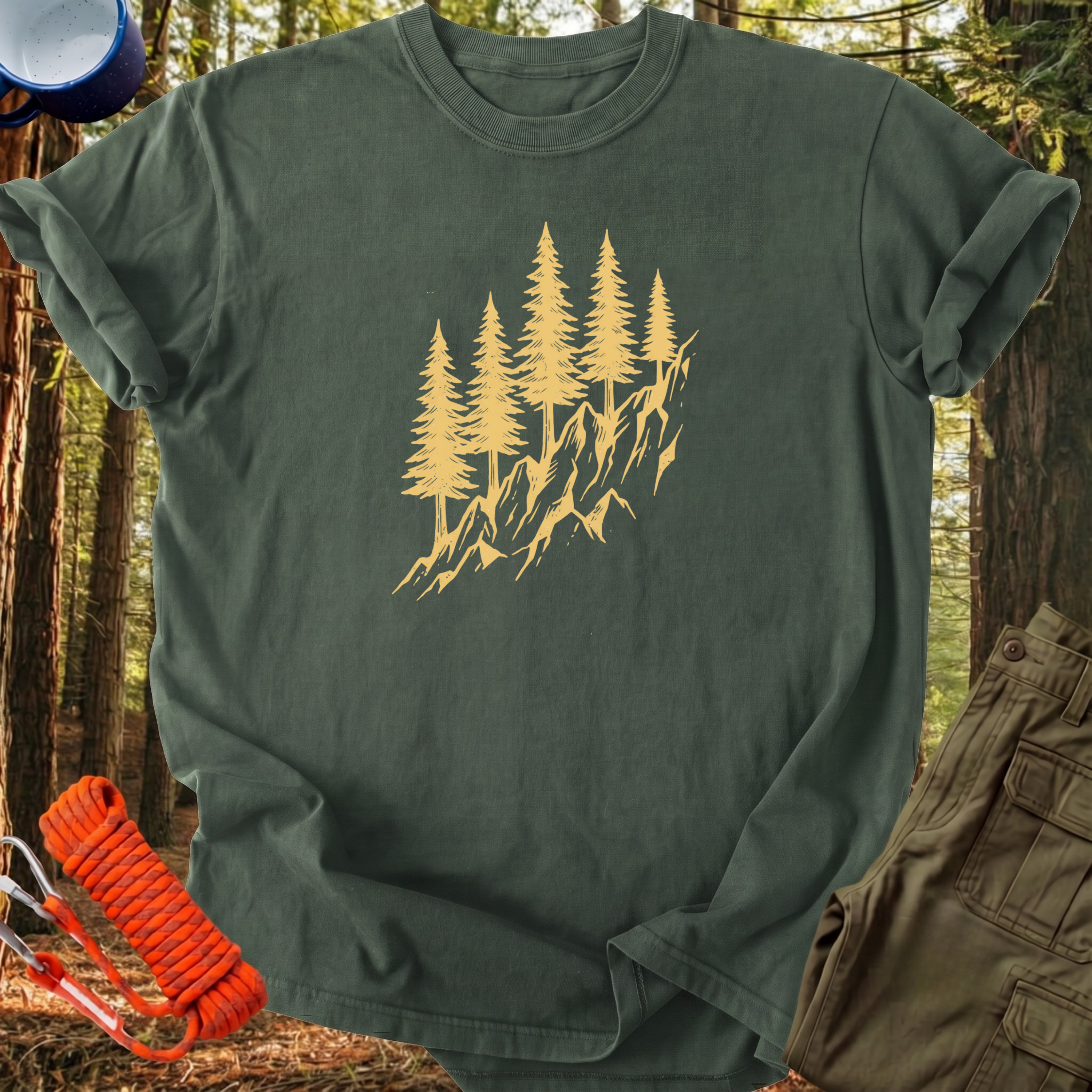 Camisetas Pinos Dorados