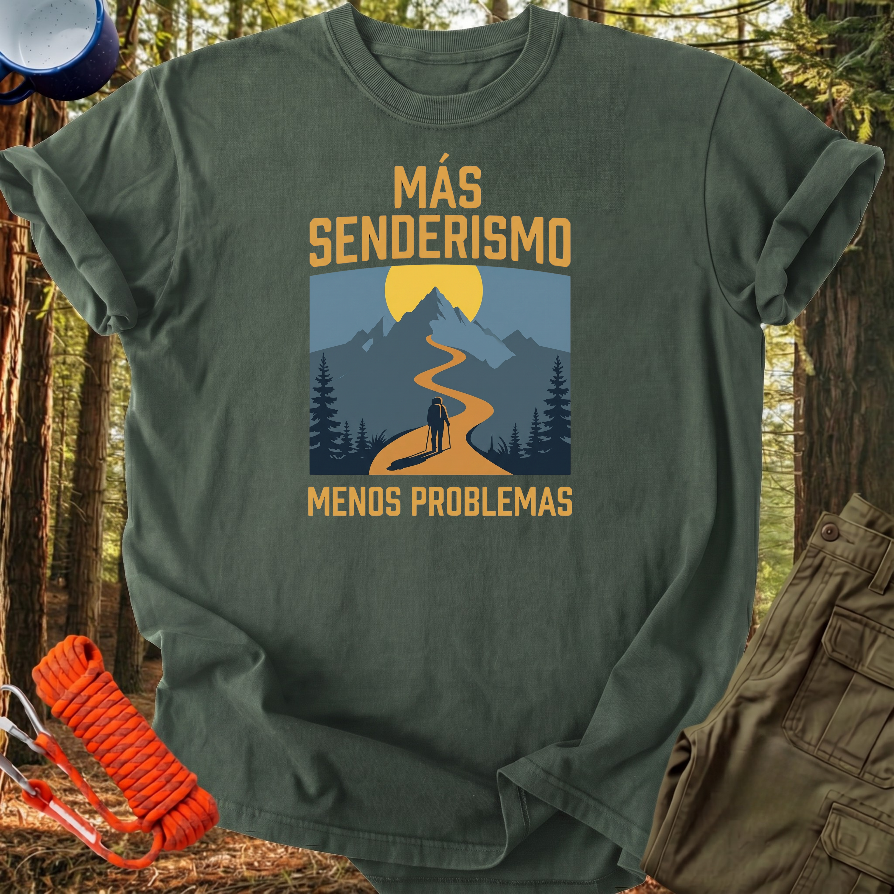 Camiseta Más Senderismo, Menos Problemas