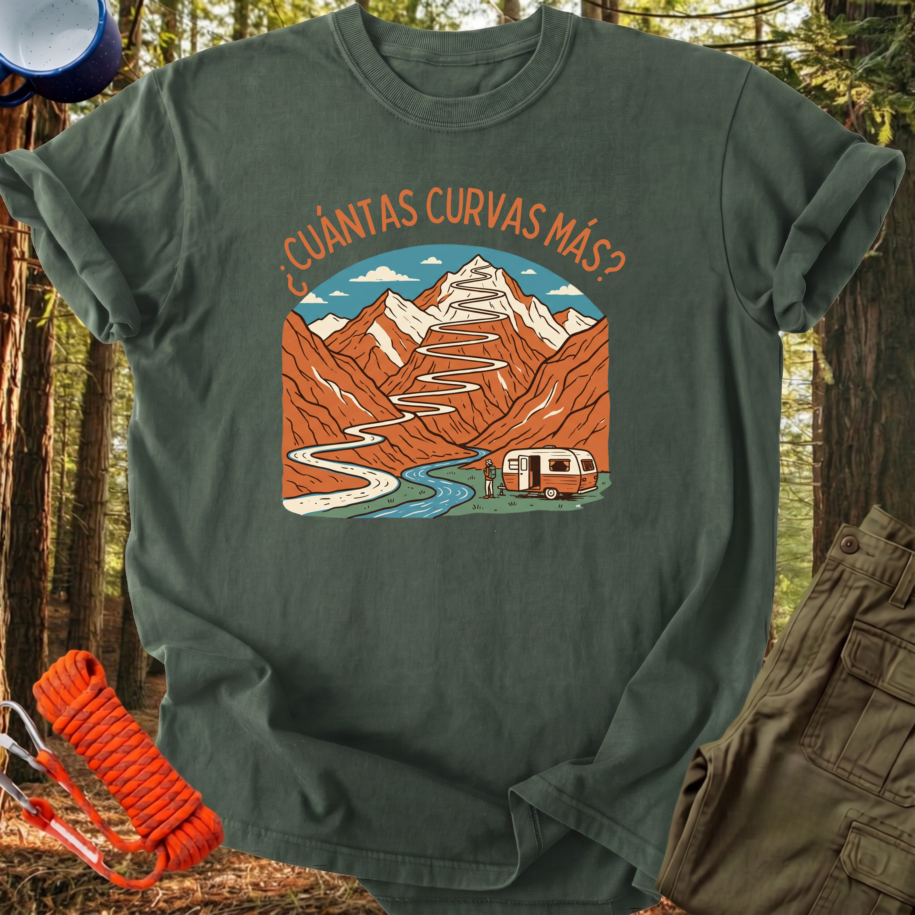 Camiseta ¿Cuántas Curvas Más?