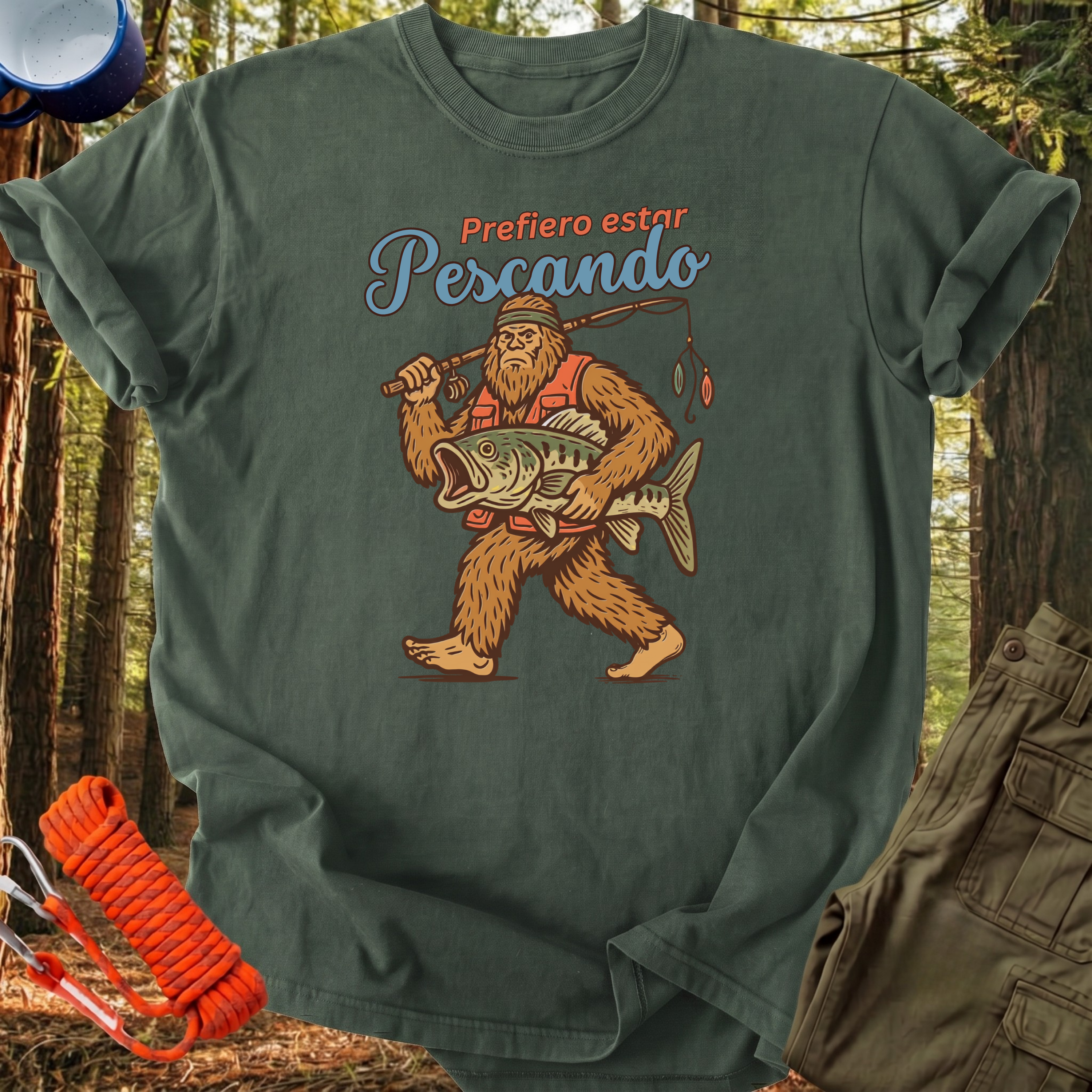 Camiseta Prefiero estar Pescando