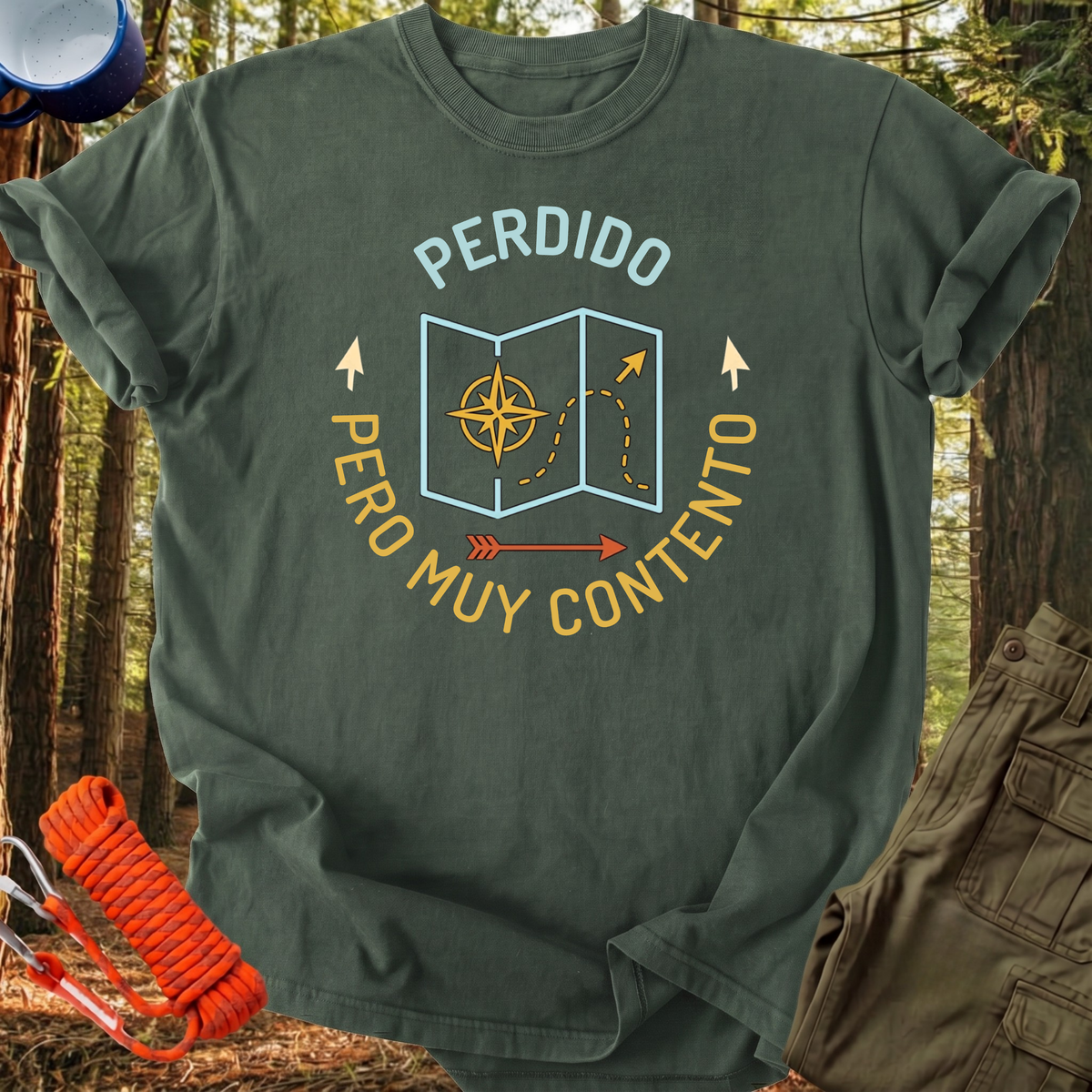 Camiseta Perdido pero Muy Contento