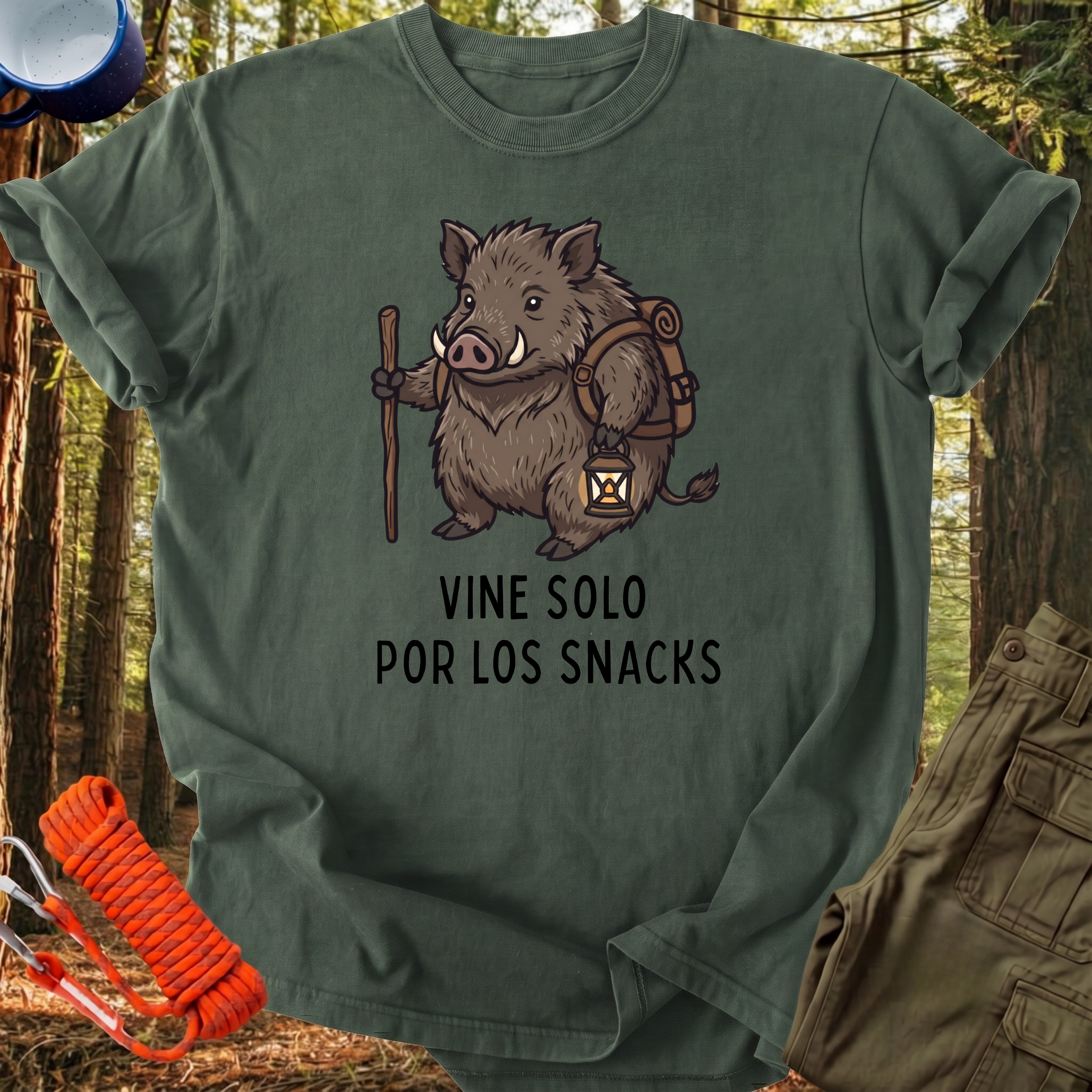 Camiseta Vine Solo por los Snacks