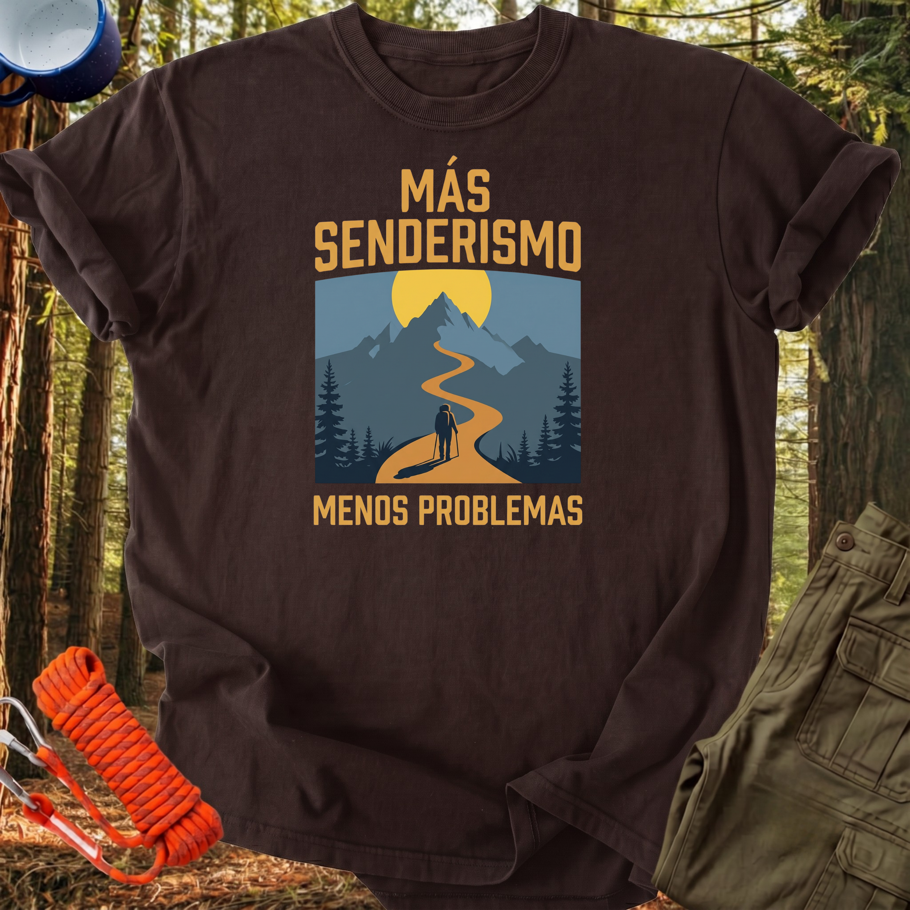 Camiseta Más Senderismo, Menos Problemas