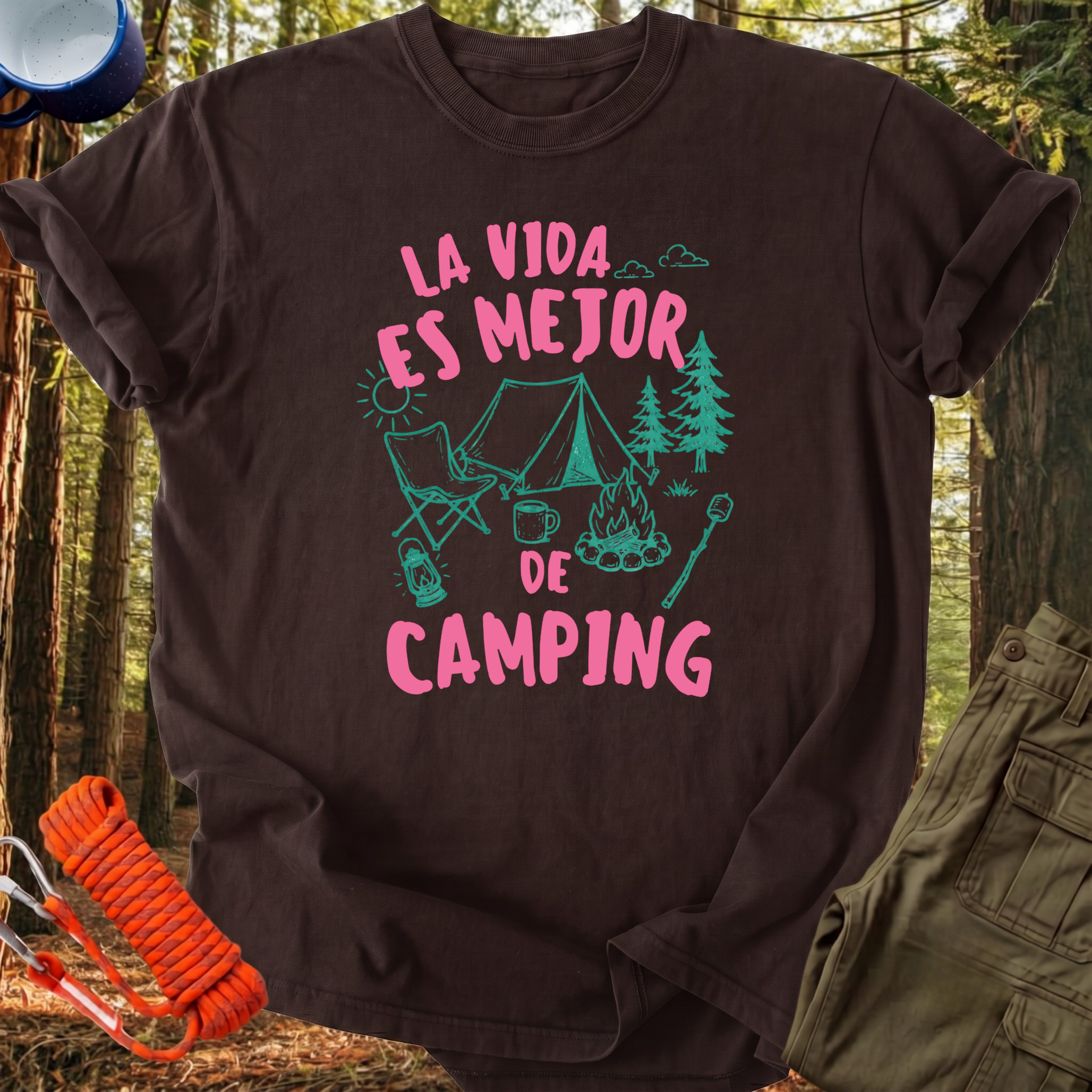 Camiseta La Vida de Camping