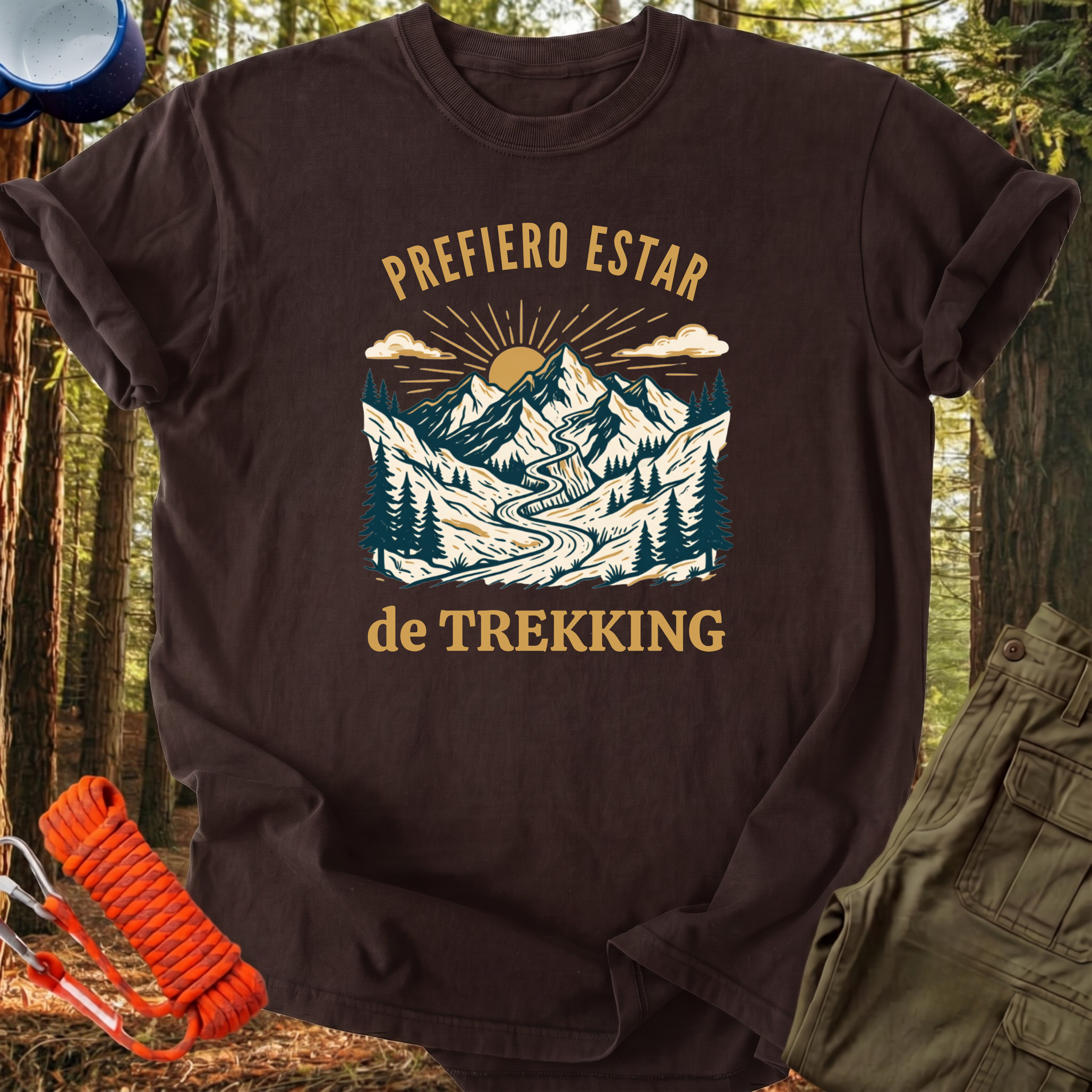 Camiseta Prefiero Estar de Trekking
