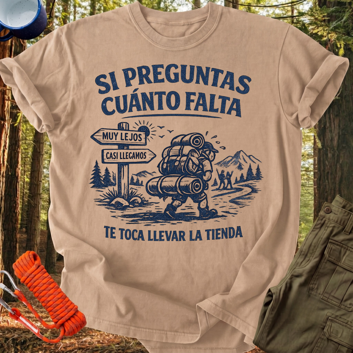 Camiseta Si Preguntas Cuánto Falta