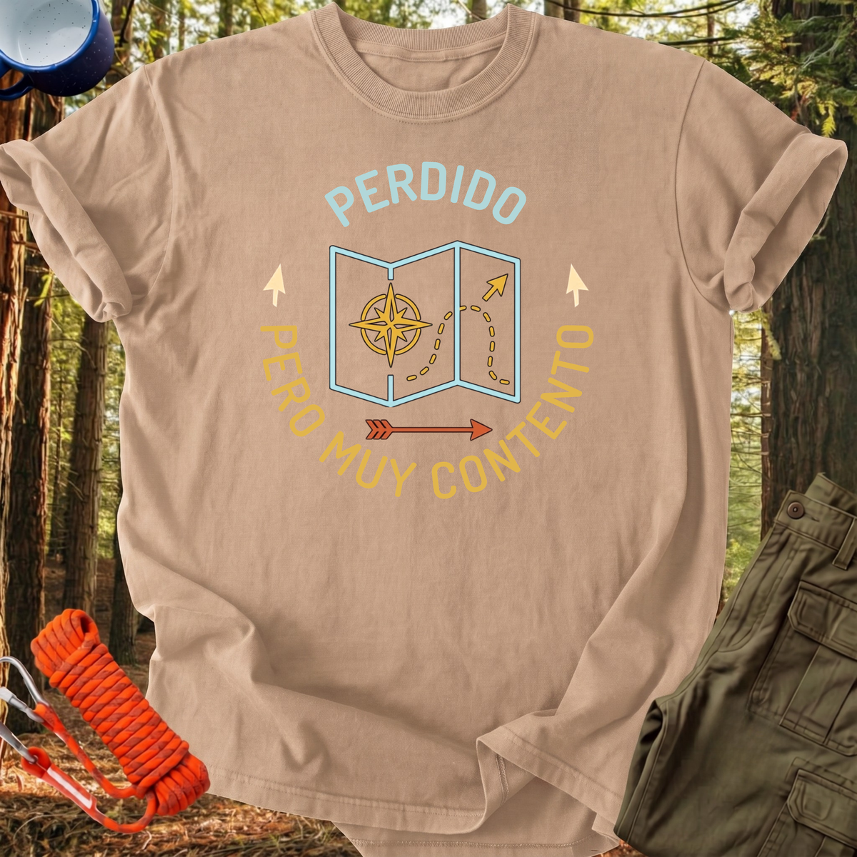 Camiseta Perdido pero Muy Contento