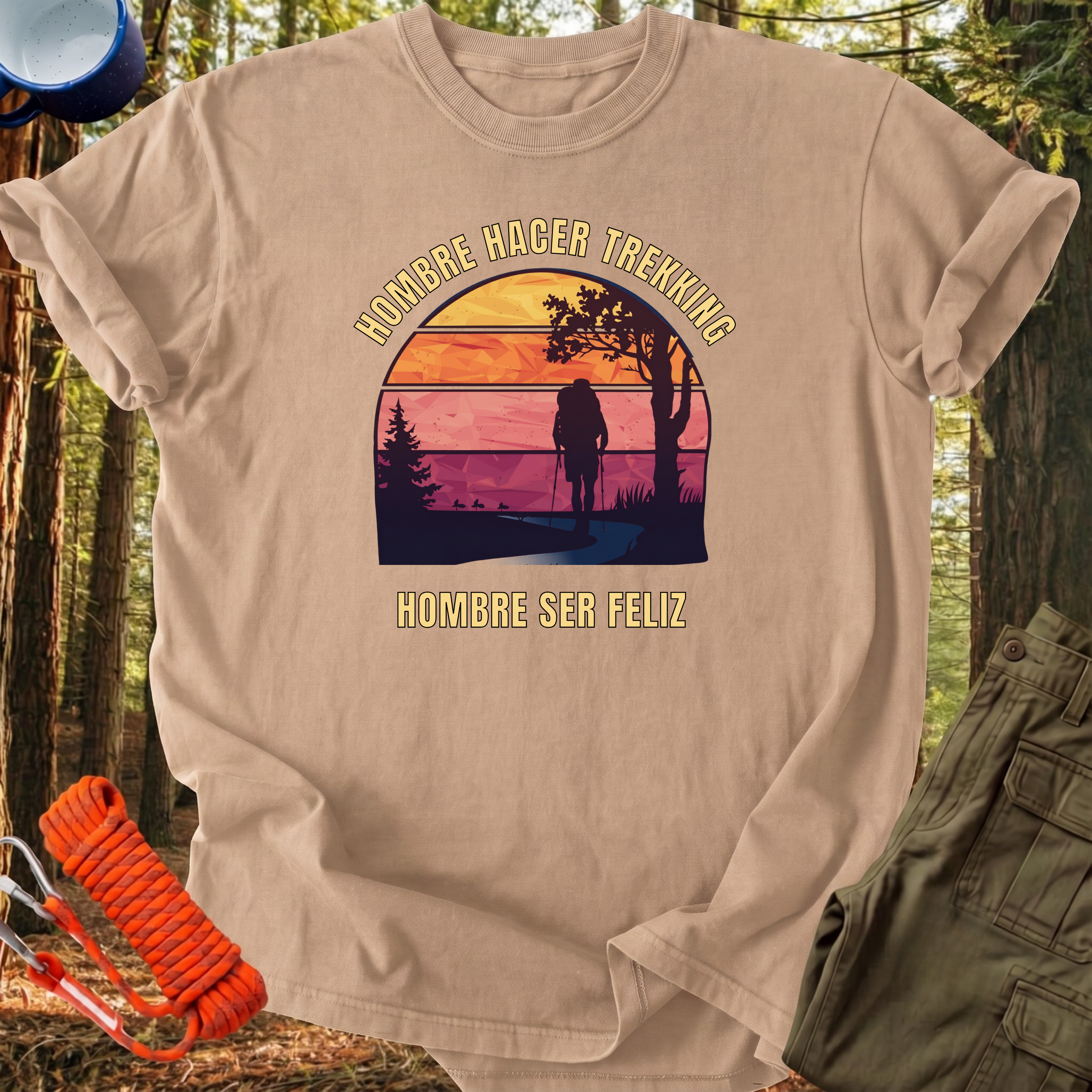 Camiseta Hombre Ser Feliz