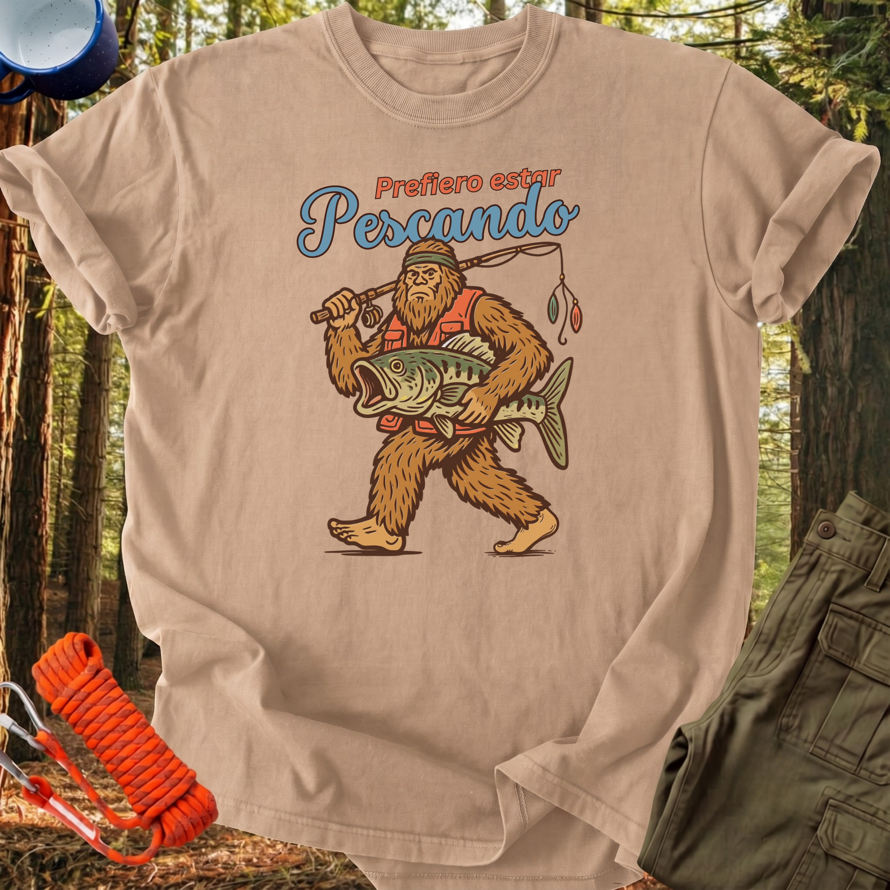 Camiseta Prefiero estar Pescando