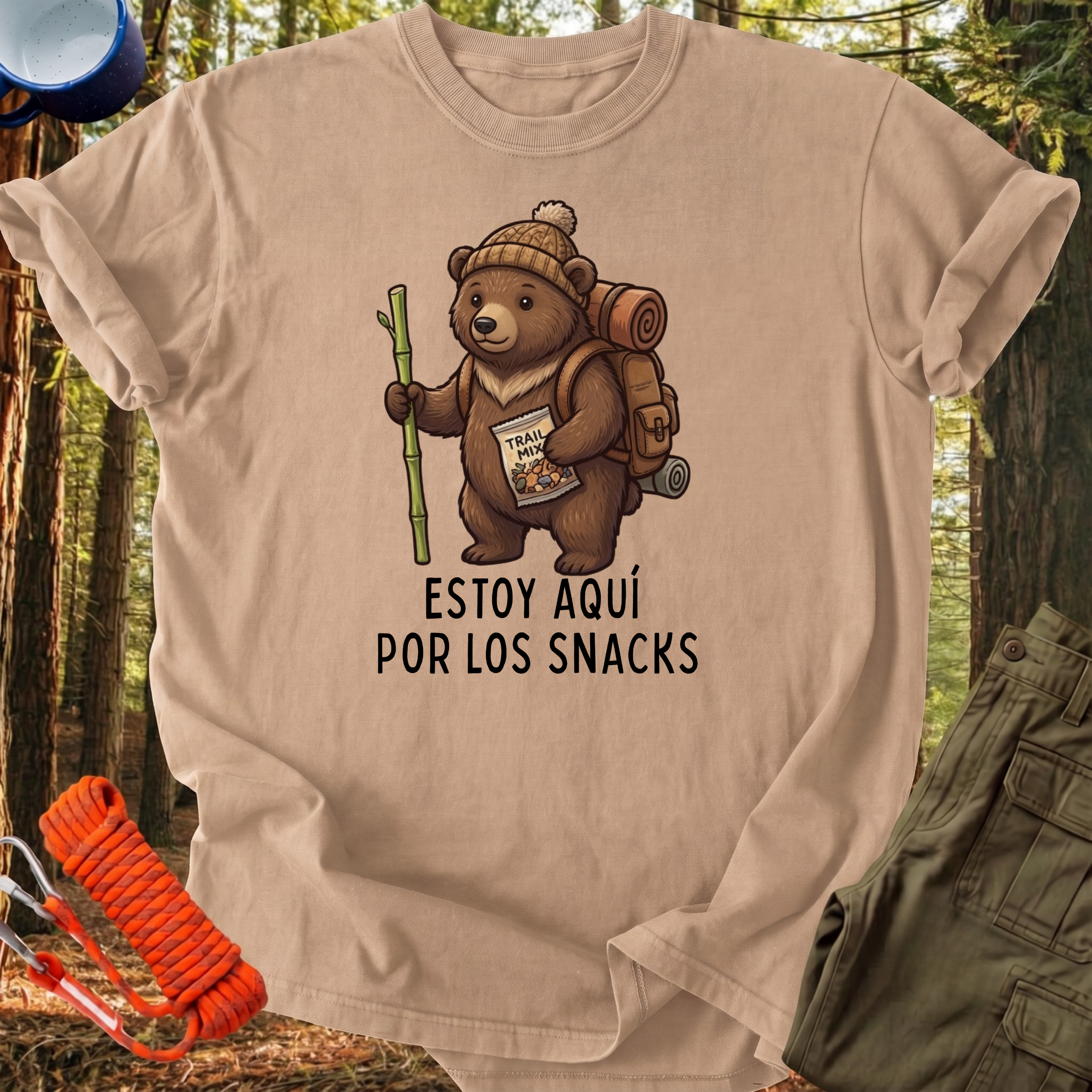 Camiseta Estoy Aquí por los Snacks