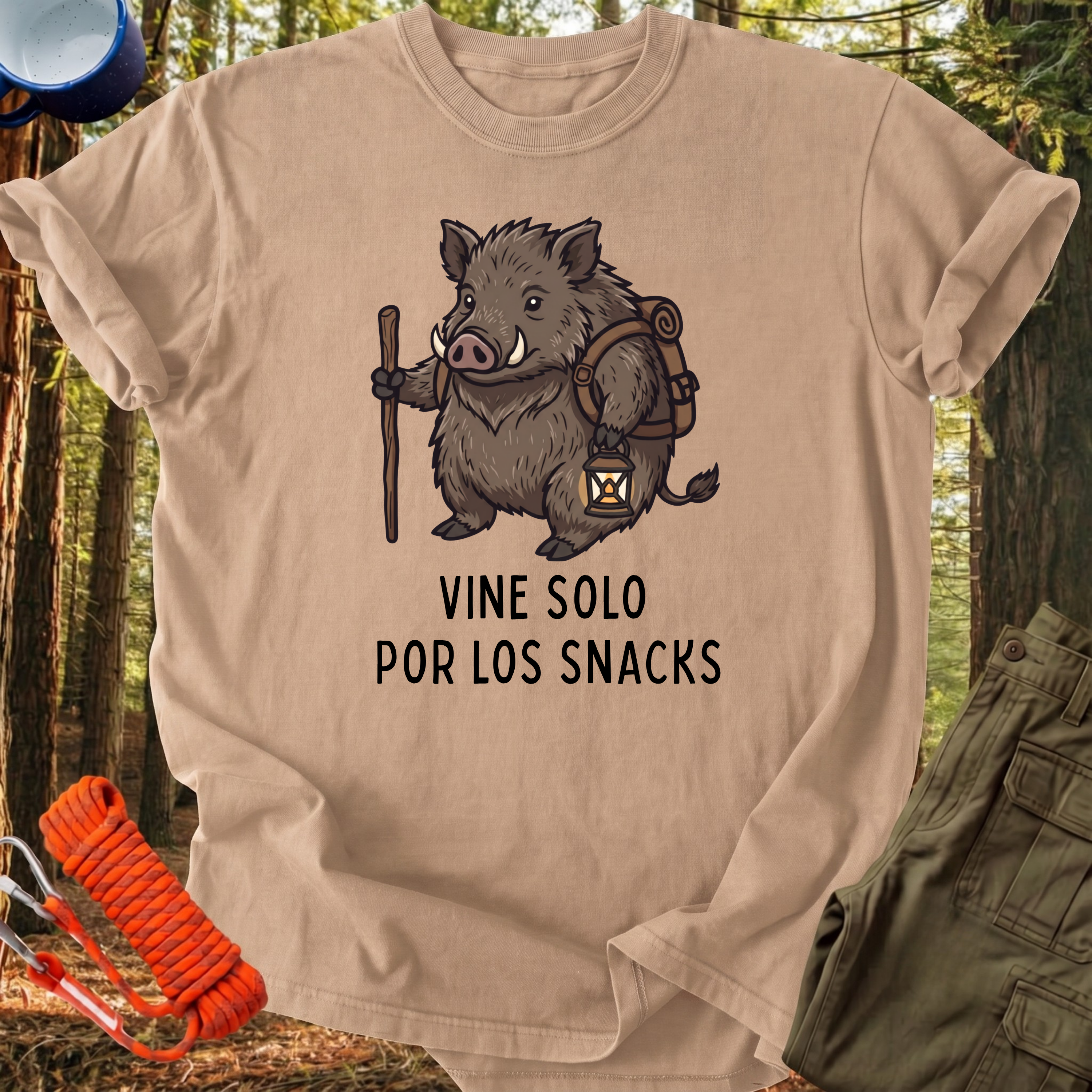 Camiseta Vine Solo por los Snacks